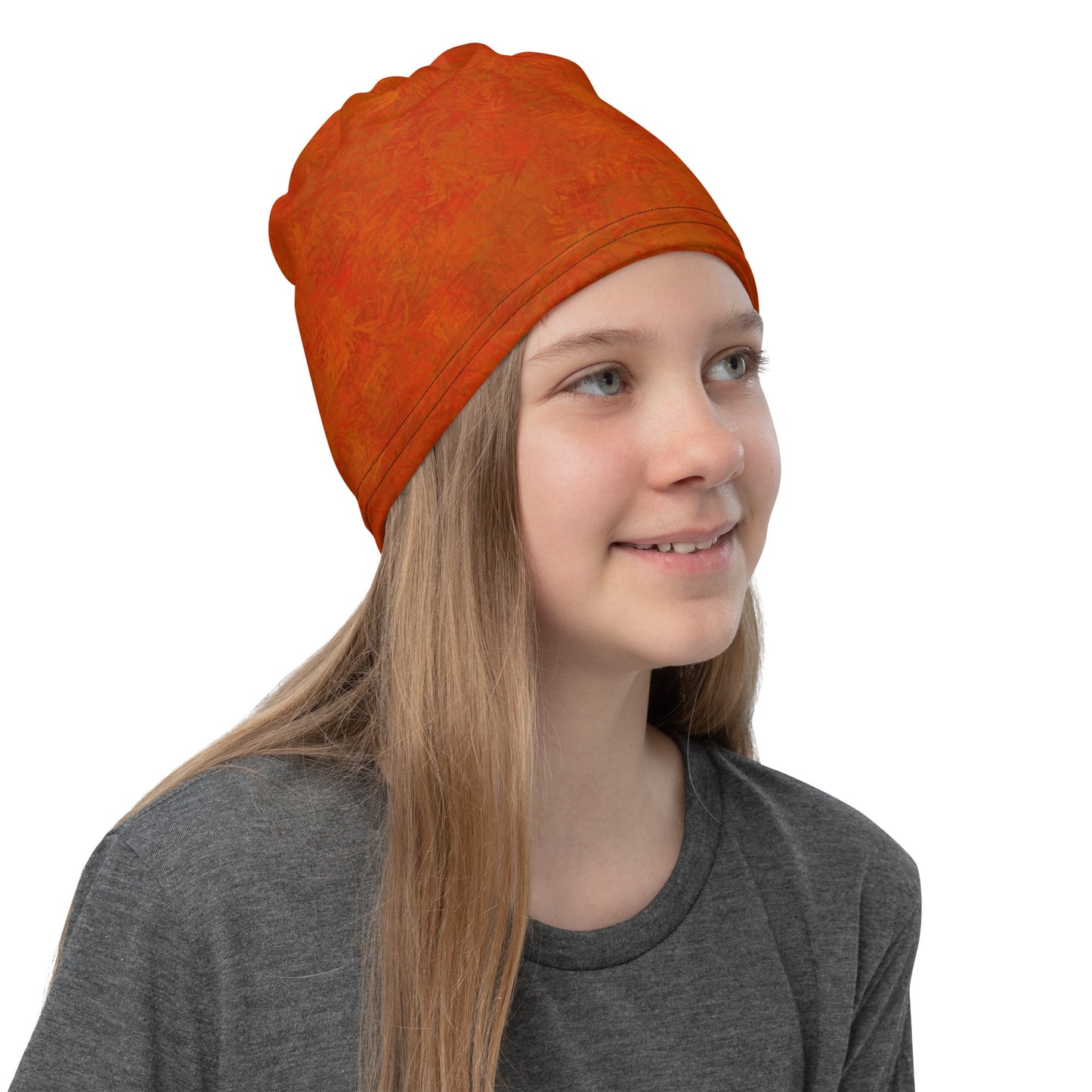 Orange Cat Face Neck Gaiter