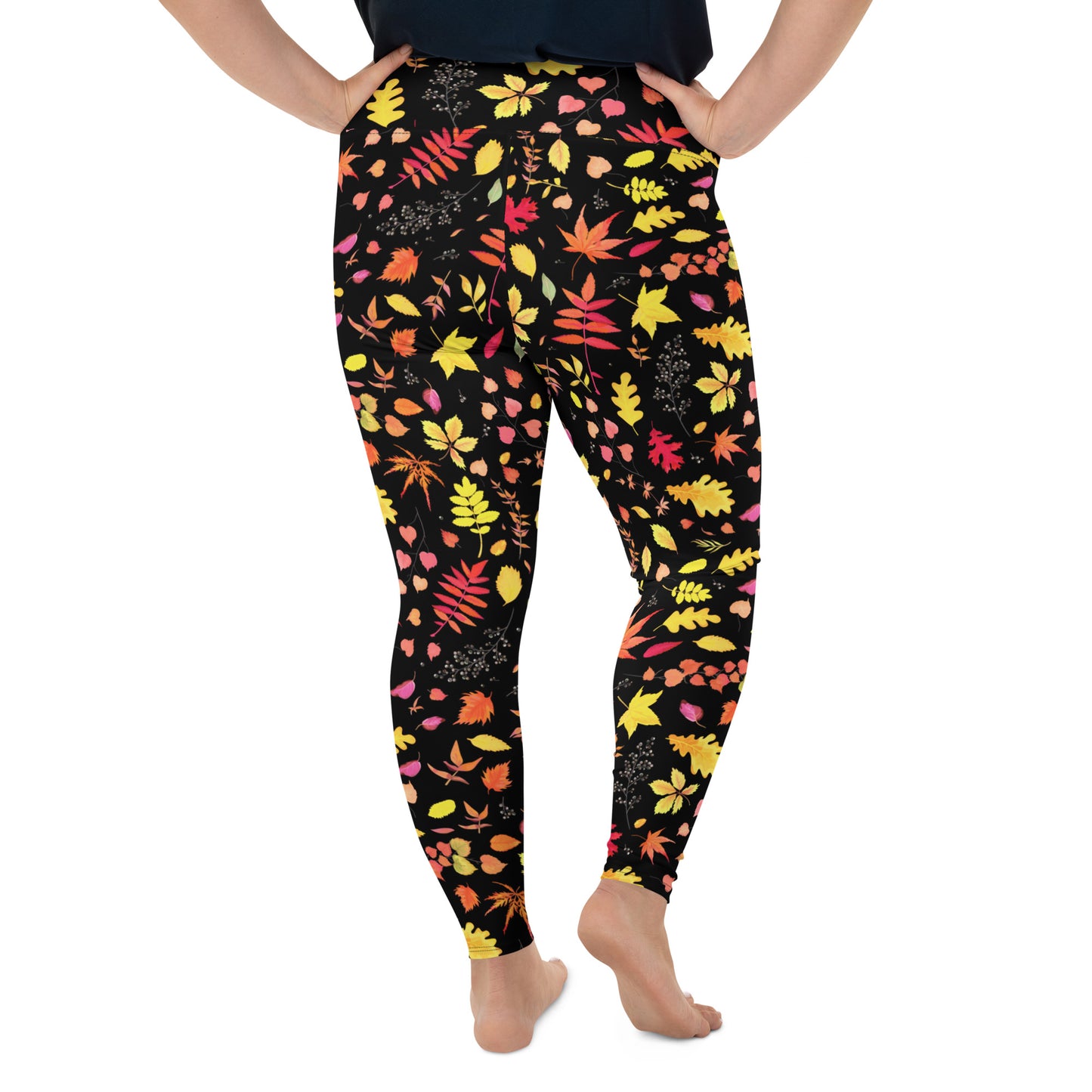 Autumn Leaves Plus Size Leggings