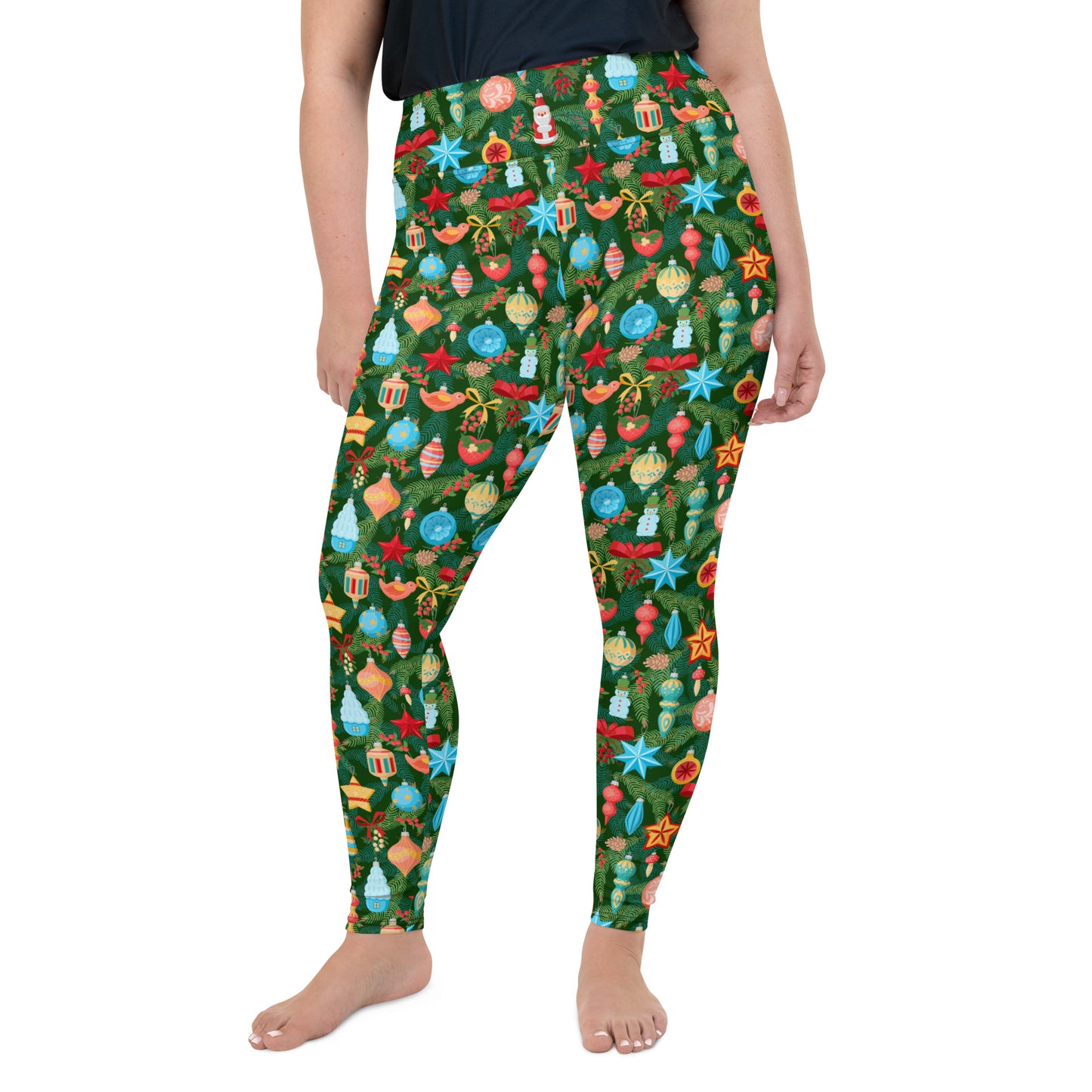 Decorated Tree Plus Size Leggings