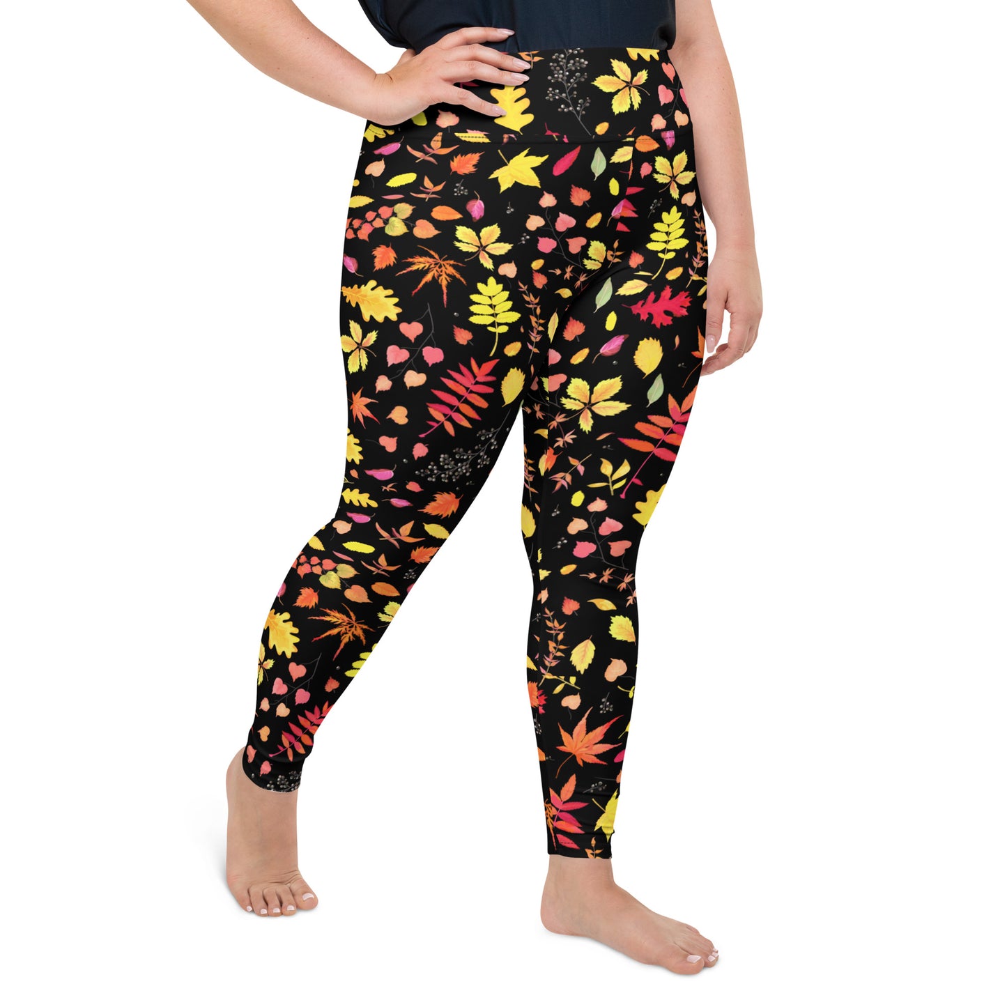 Autumn Leaves Plus Size Leggings