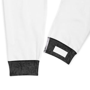 Black and White Fur Print Men's Slim Fit Joggers