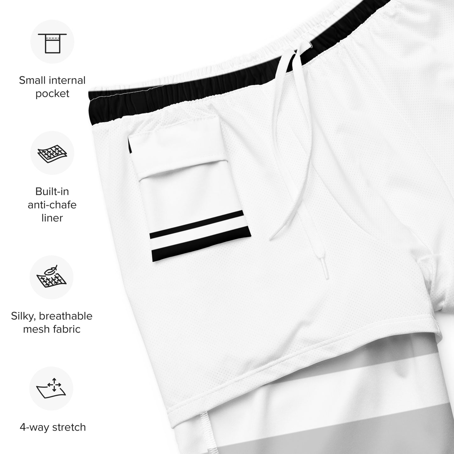 Prison Stripe Old Fashioned Recycled Swim Trunks