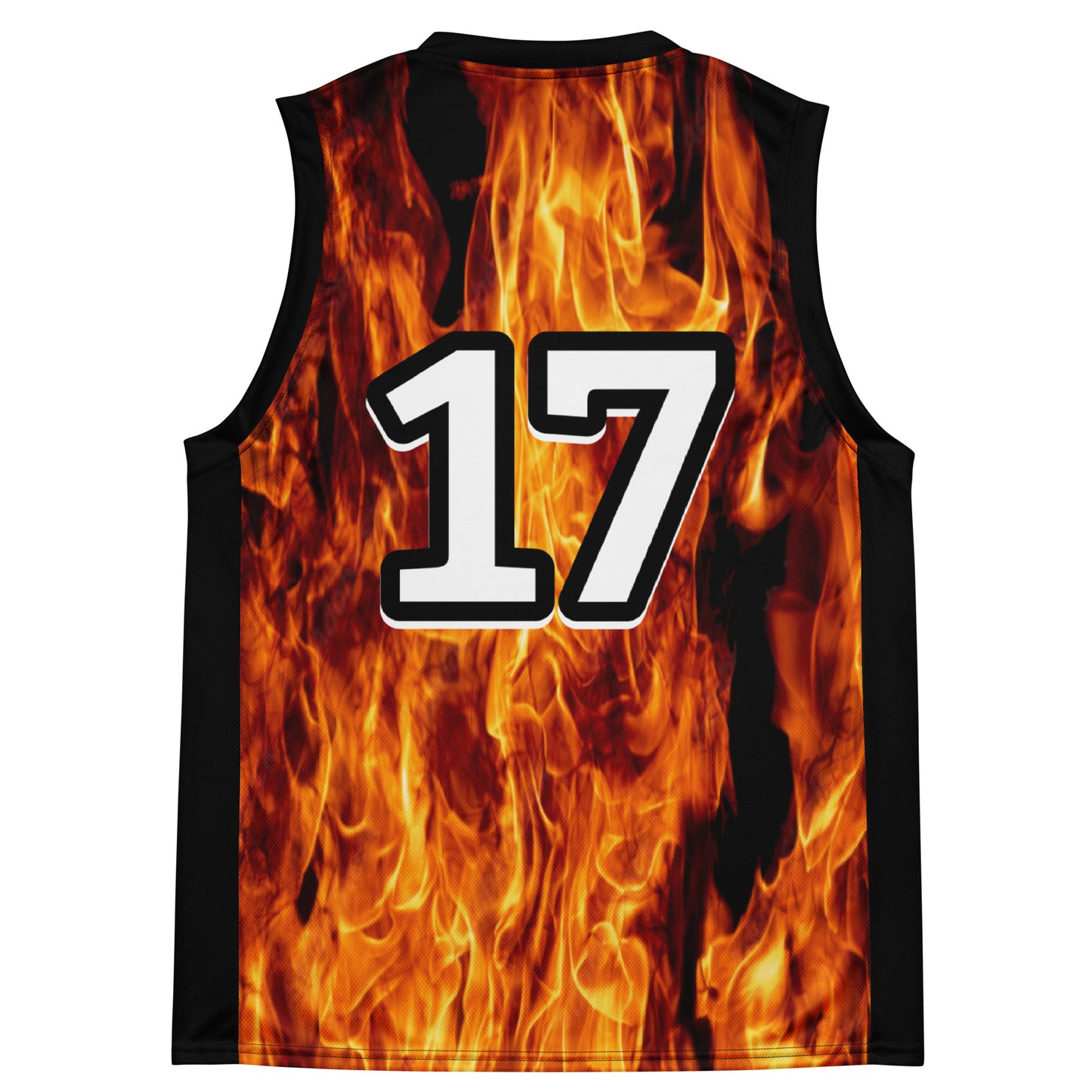 Flames Recycled Unisex Basketball Jersey