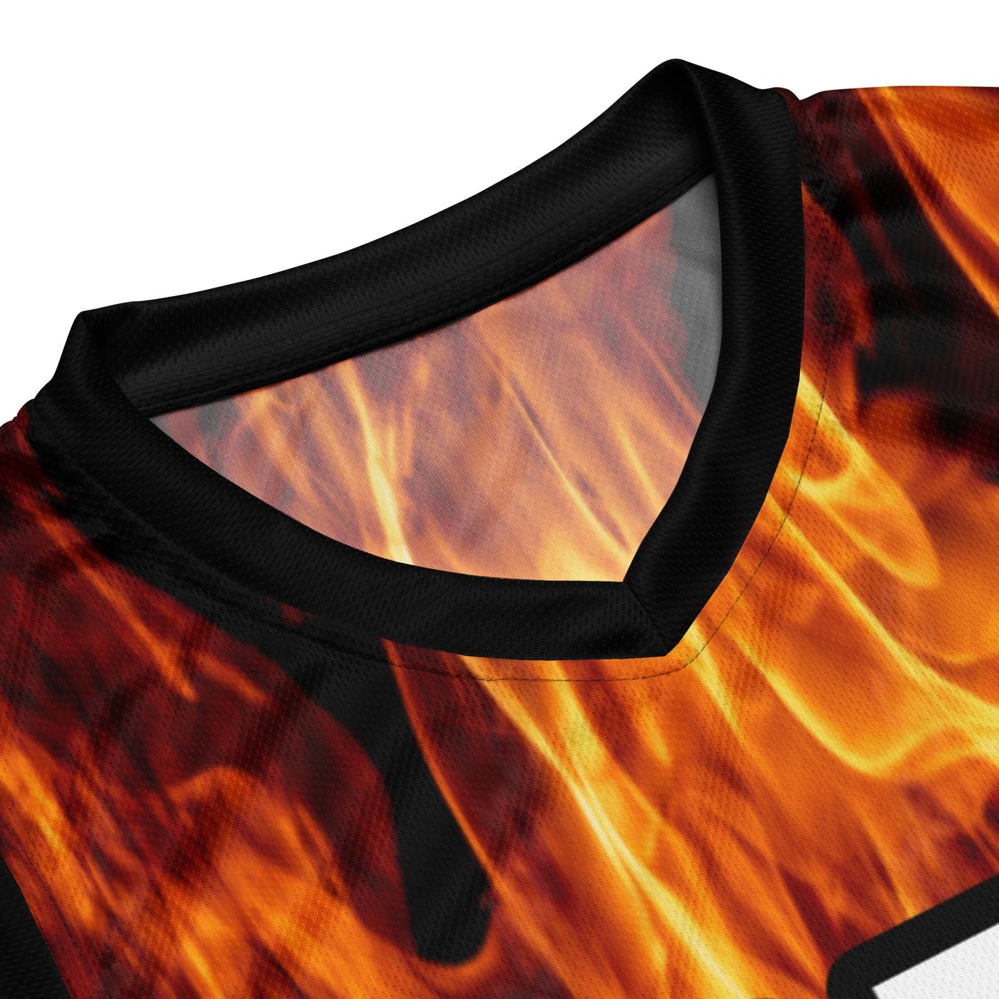 Flames Recycled Unisex Basketball Jersey