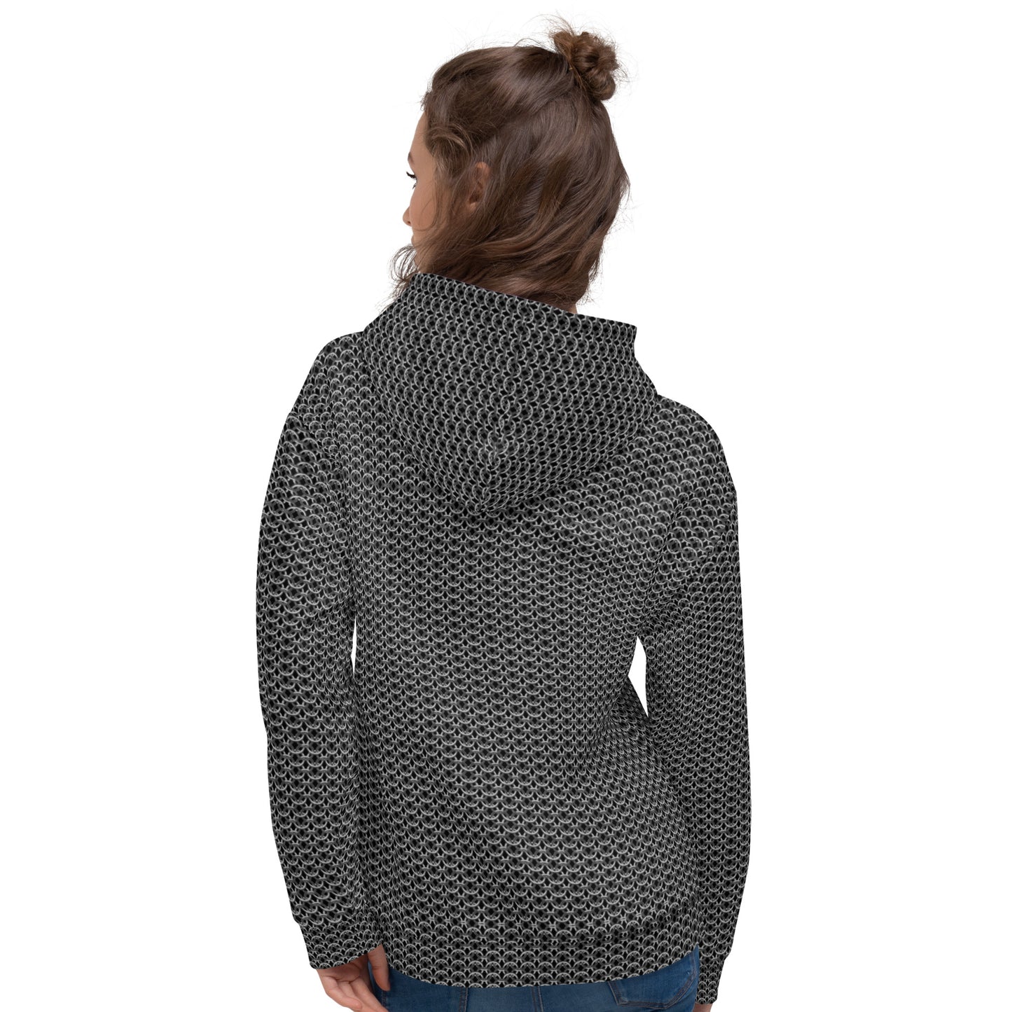 Chain Mail Print Unisex Hoodie