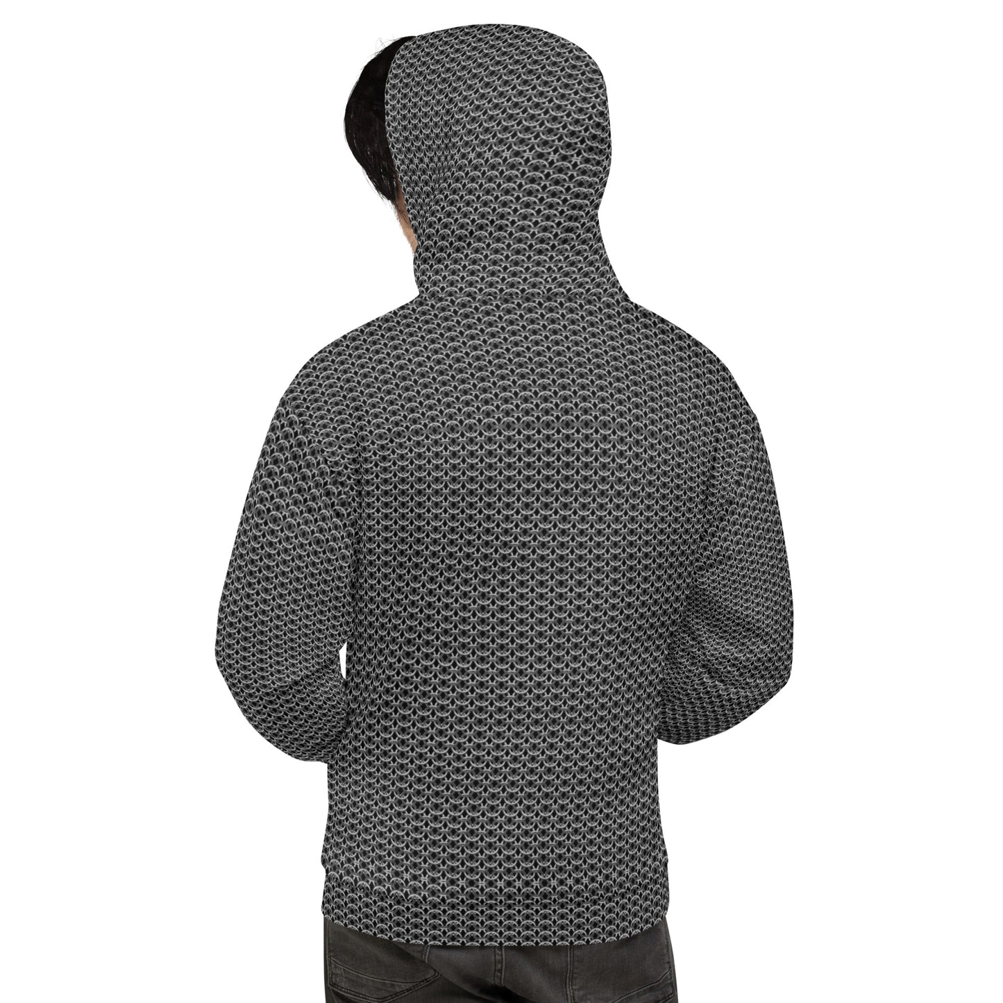 Chain Mail Print Unisex Hoodie