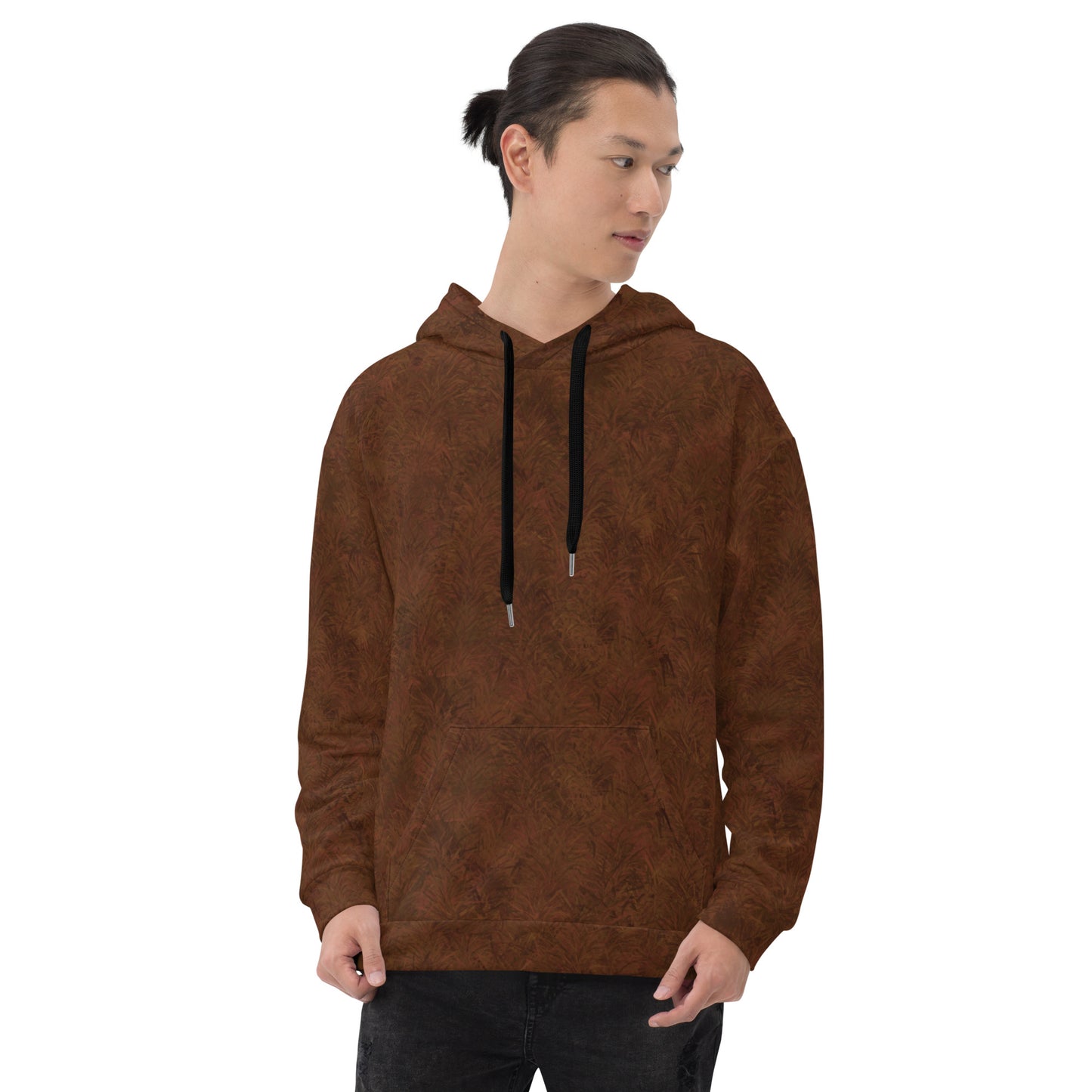 Brown Fur Print Unisex Hoodie