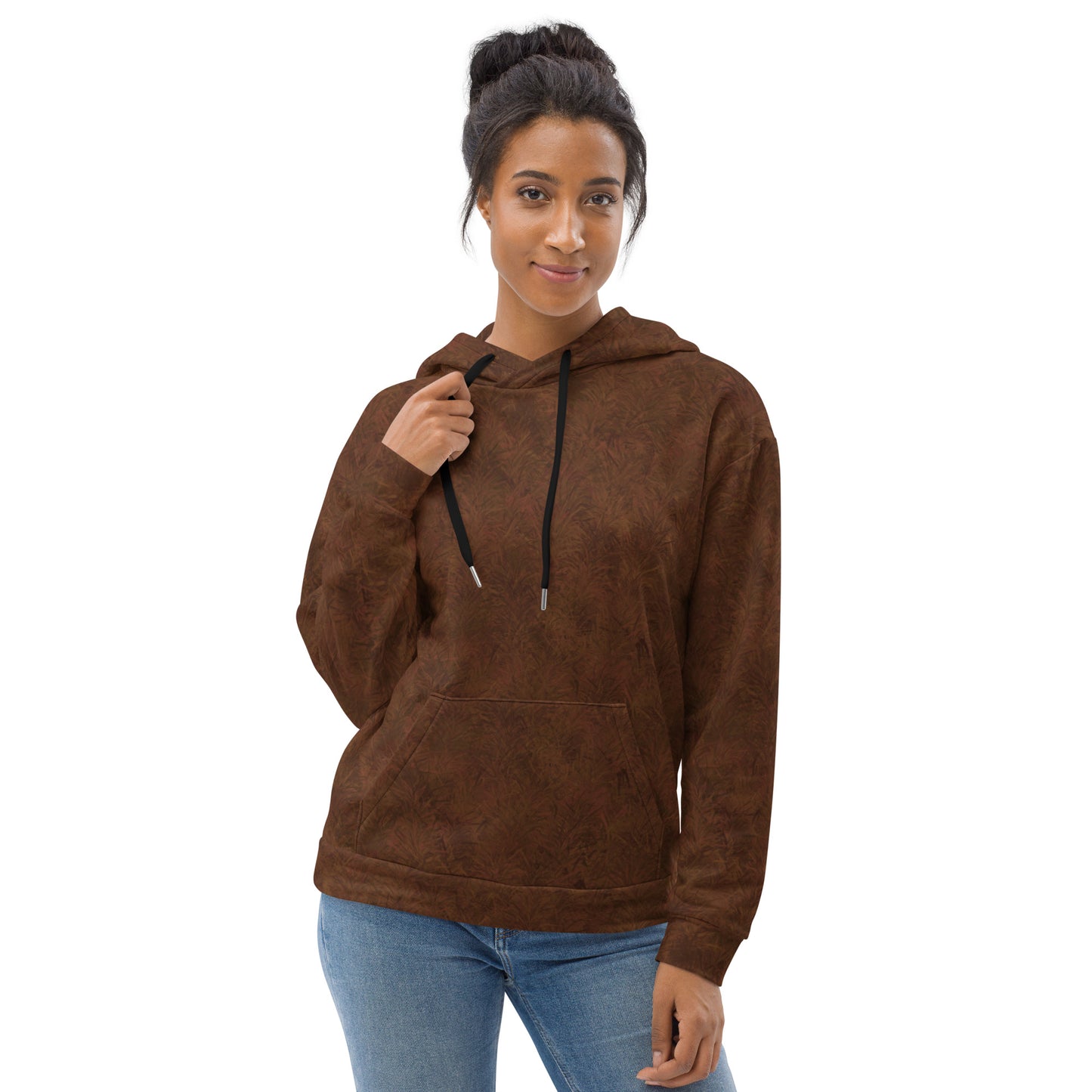 Brown Fur Print Unisex Hoodie