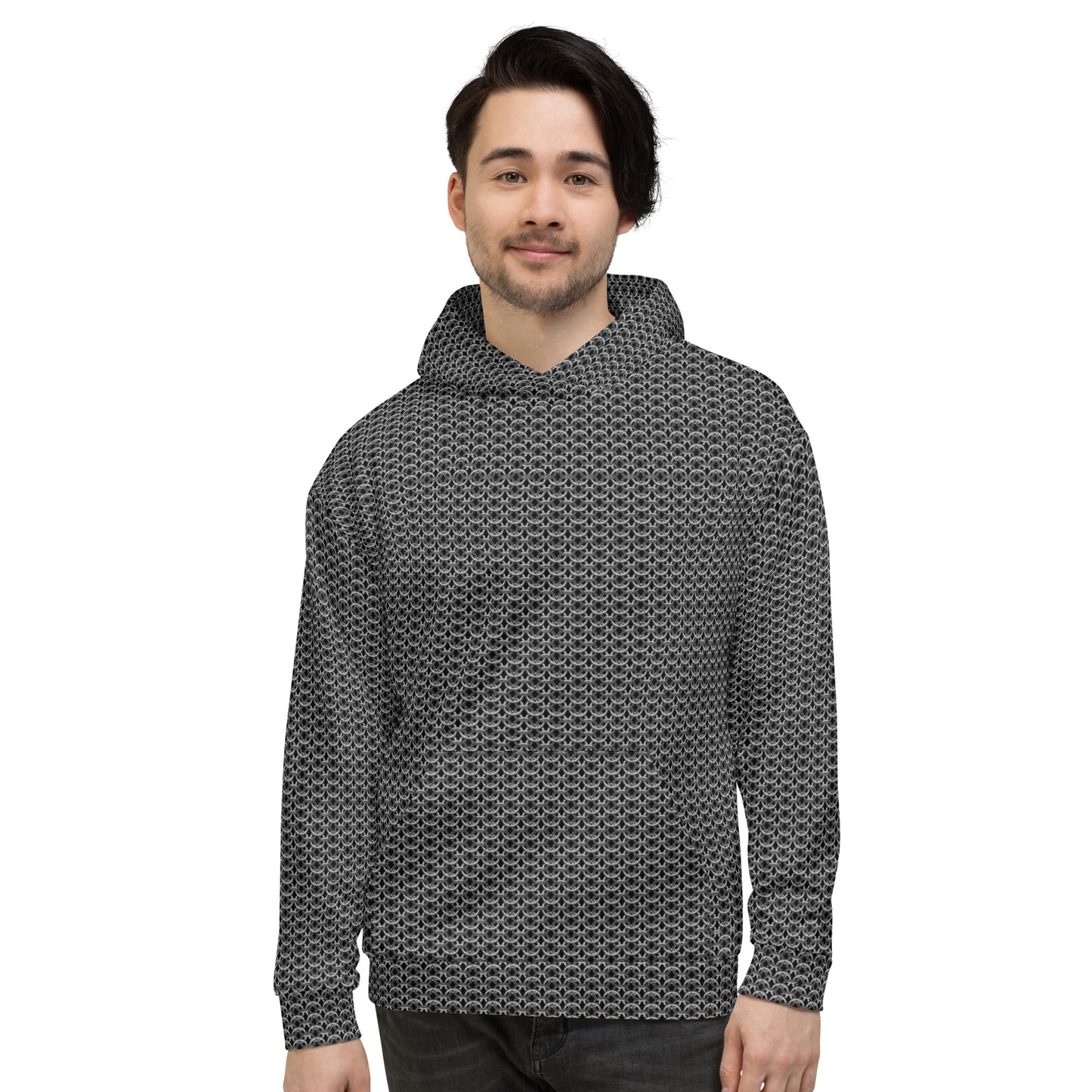 Chain Mail Print Unisex Hoodie