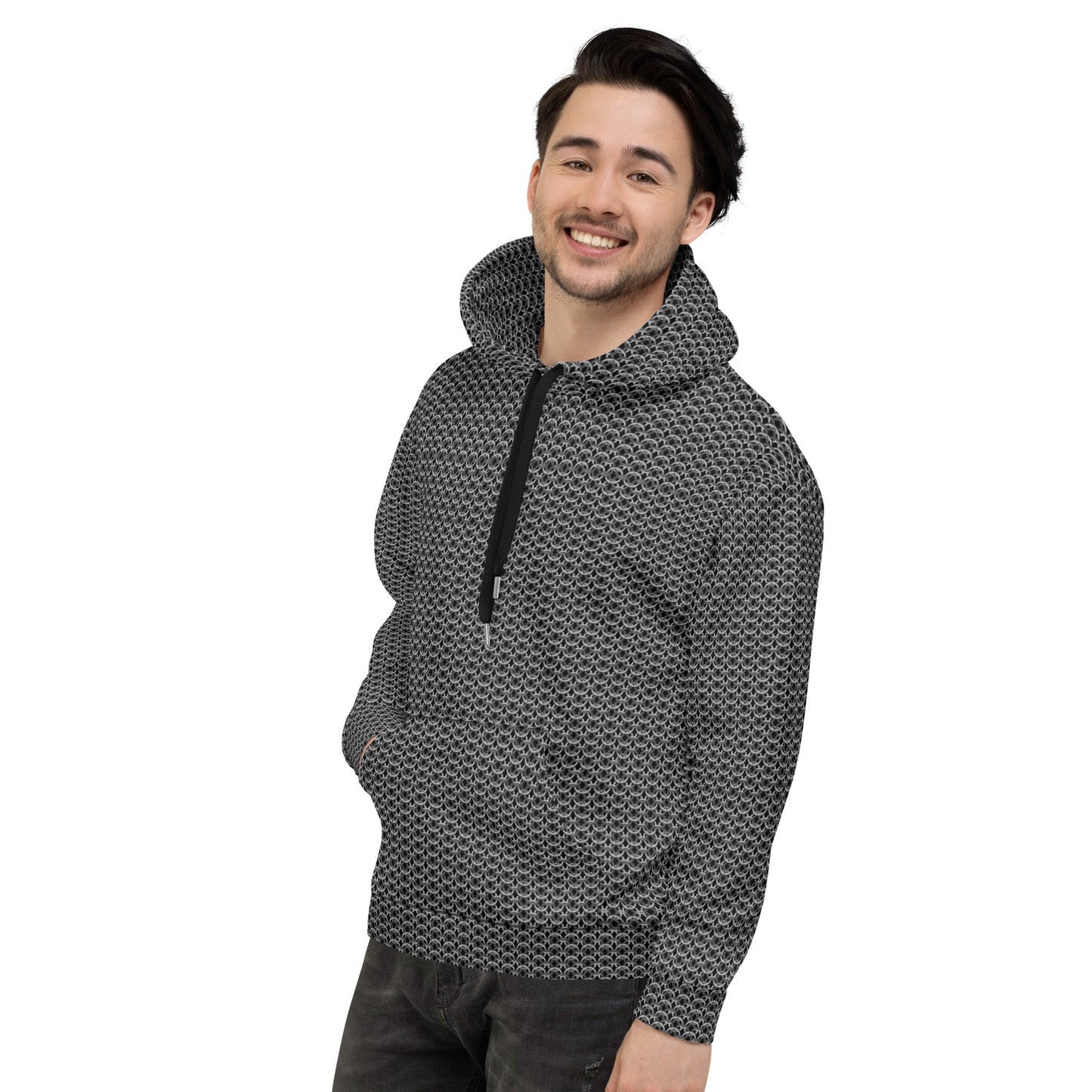 Chain Mail Print Unisex Hoodie