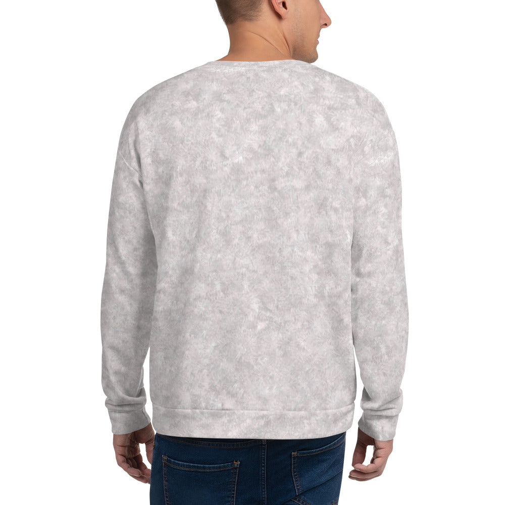 White Fur Print Unisex Sweatshirt