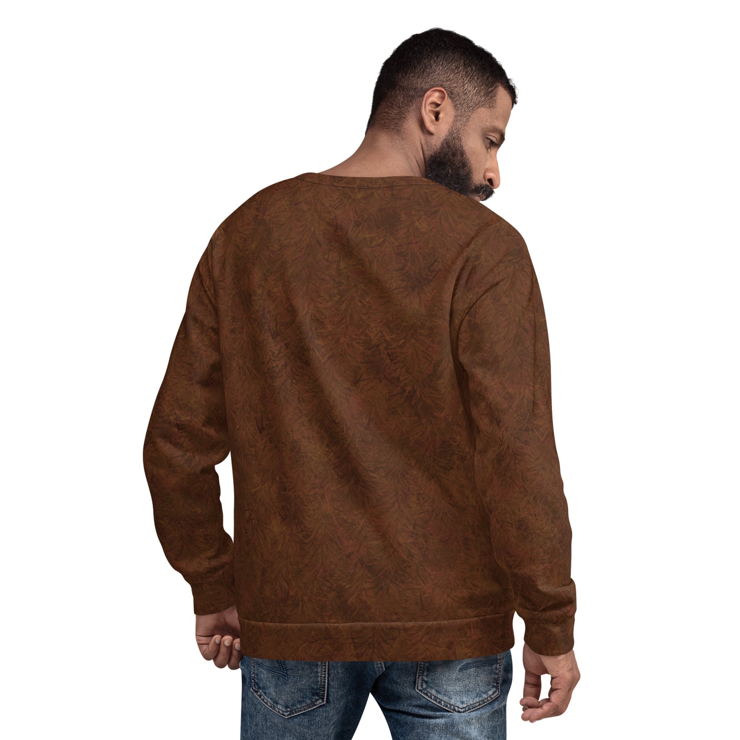 Brown Fur Print Unisex Sweatshirt