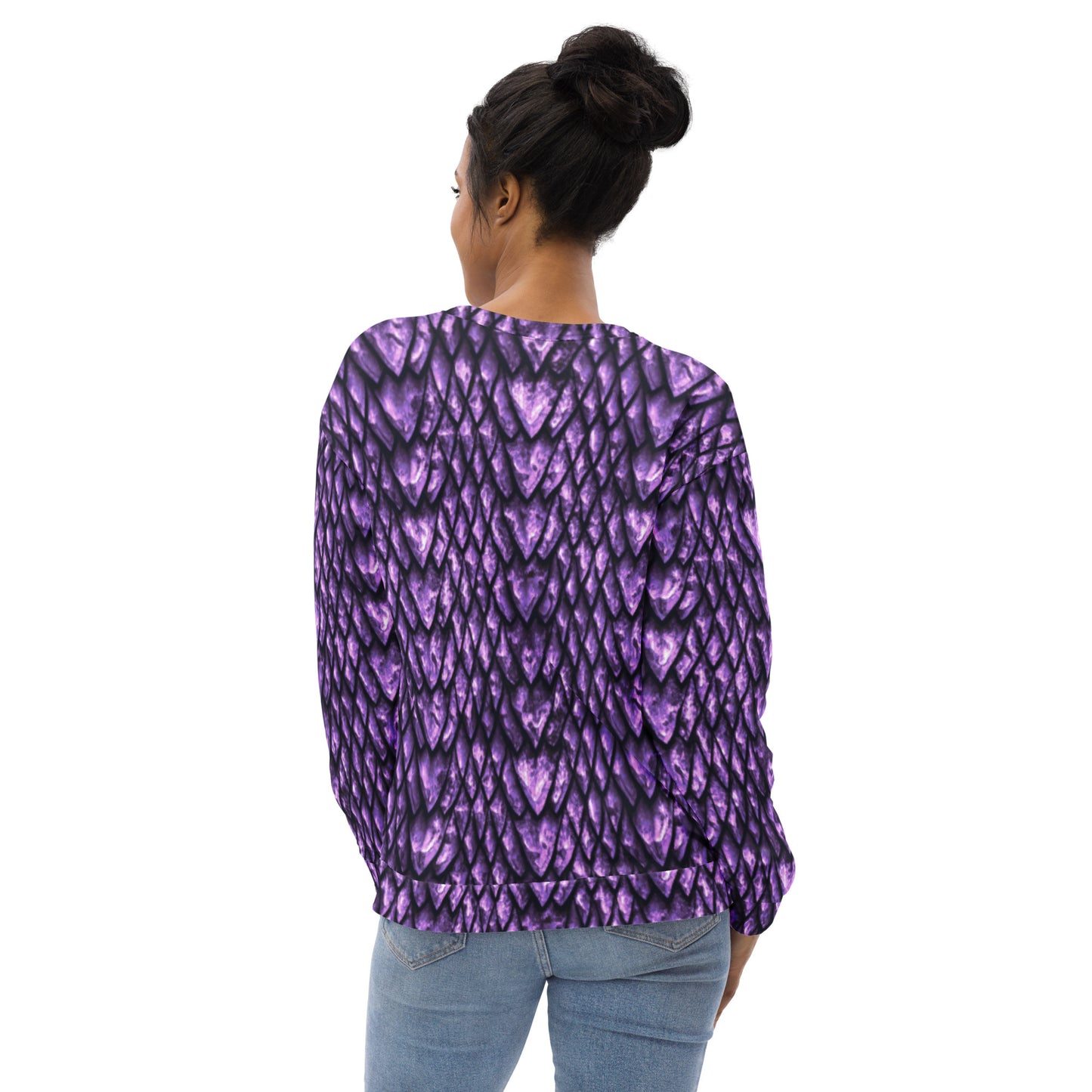 Amethyst Dragon Scale Unisex Sweatshirt