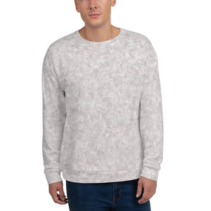 White Fur Print Unisex Sweatshirt