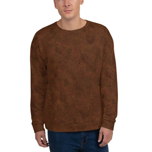 Brown Fur Print Unisex Sweatshirt