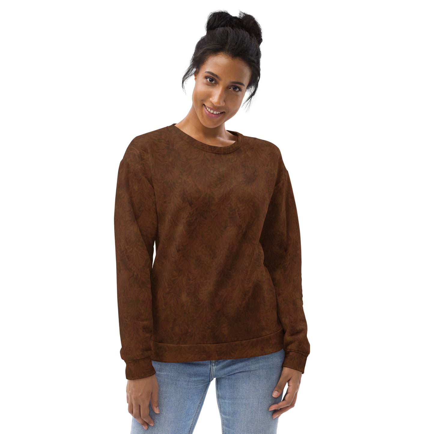 Brown Fur Print Unisex Sweatshirt