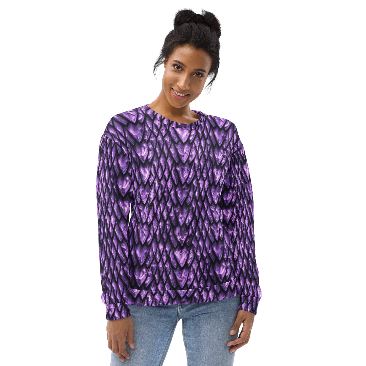 Amethyst Dragon Scale Unisex Sweatshirt