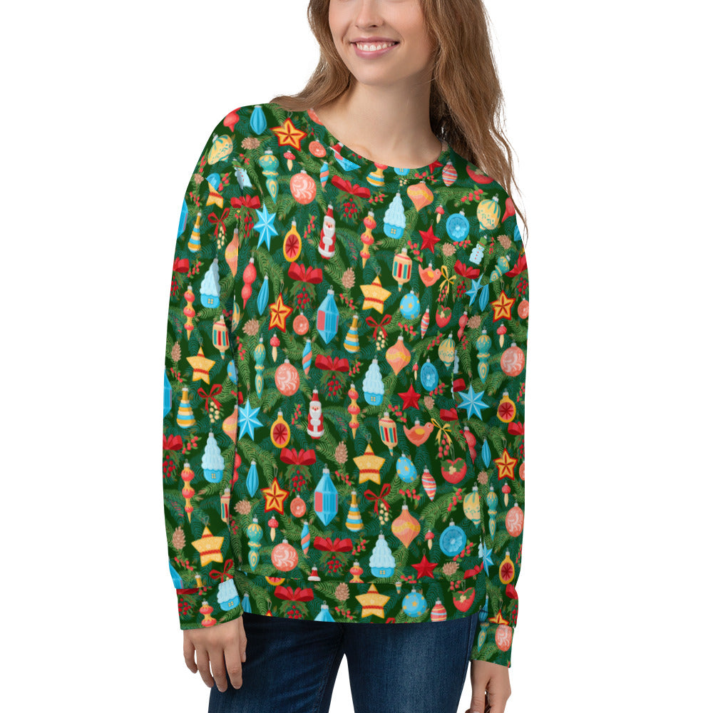 Decorated Tree Unisex Sweatshirt