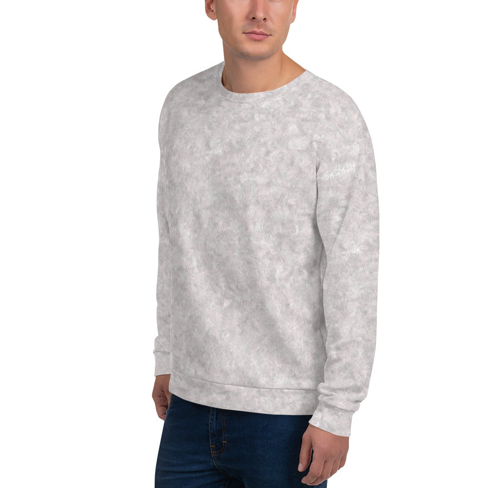 White Fur Print Unisex Sweatshirt