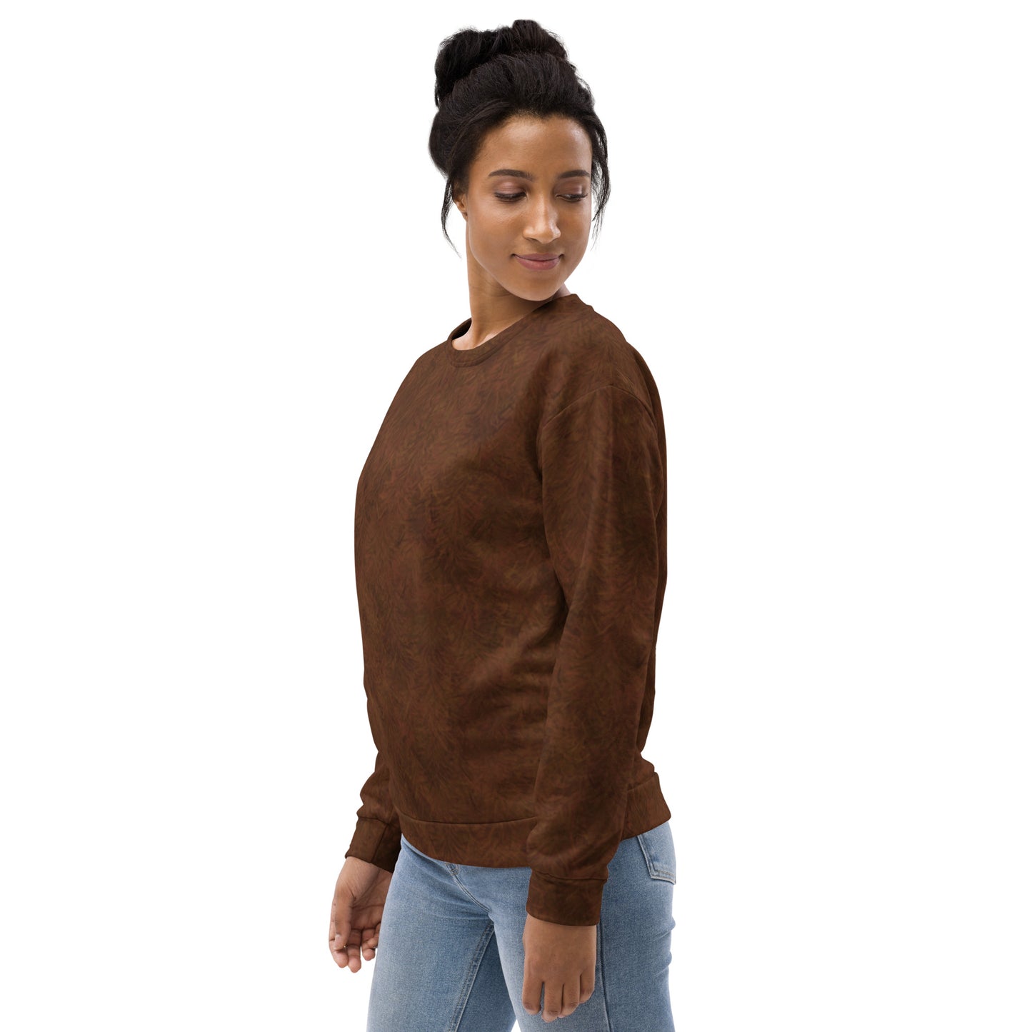 Brown Fur Print Unisex Sweatshirt