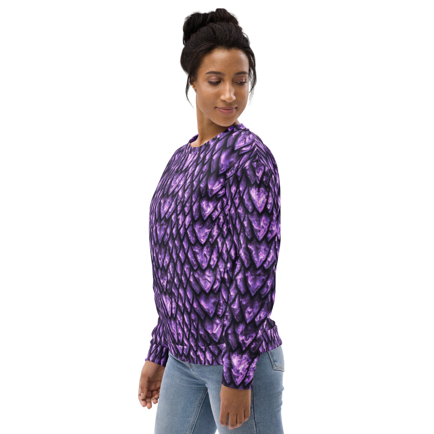 Amethyst Dragon Scale Unisex Sweatshirt