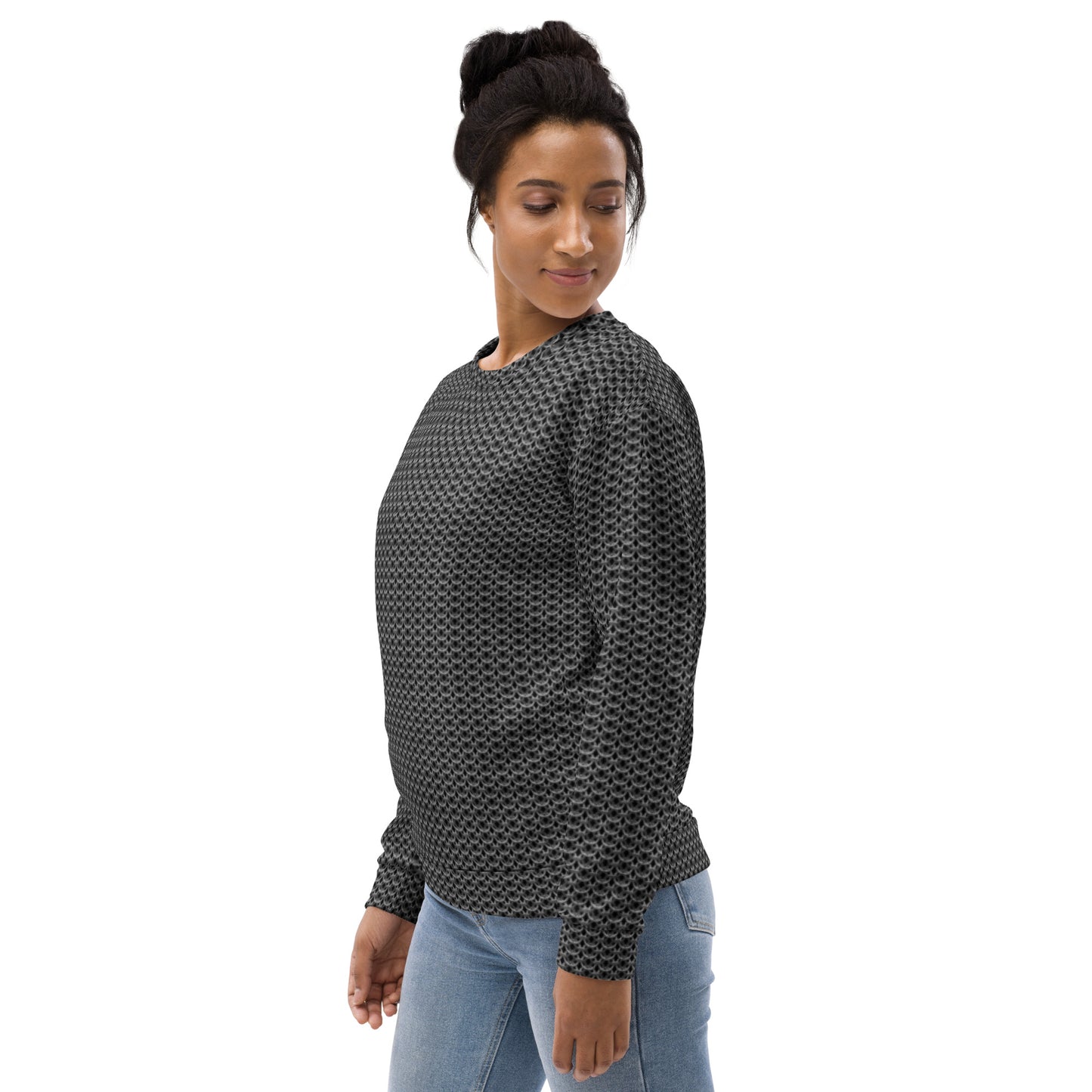 Chain Mail Print Unisex Sweatshirt