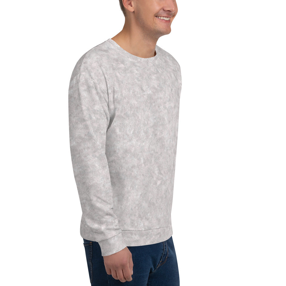 White Fur Print Unisex Sweatshirt