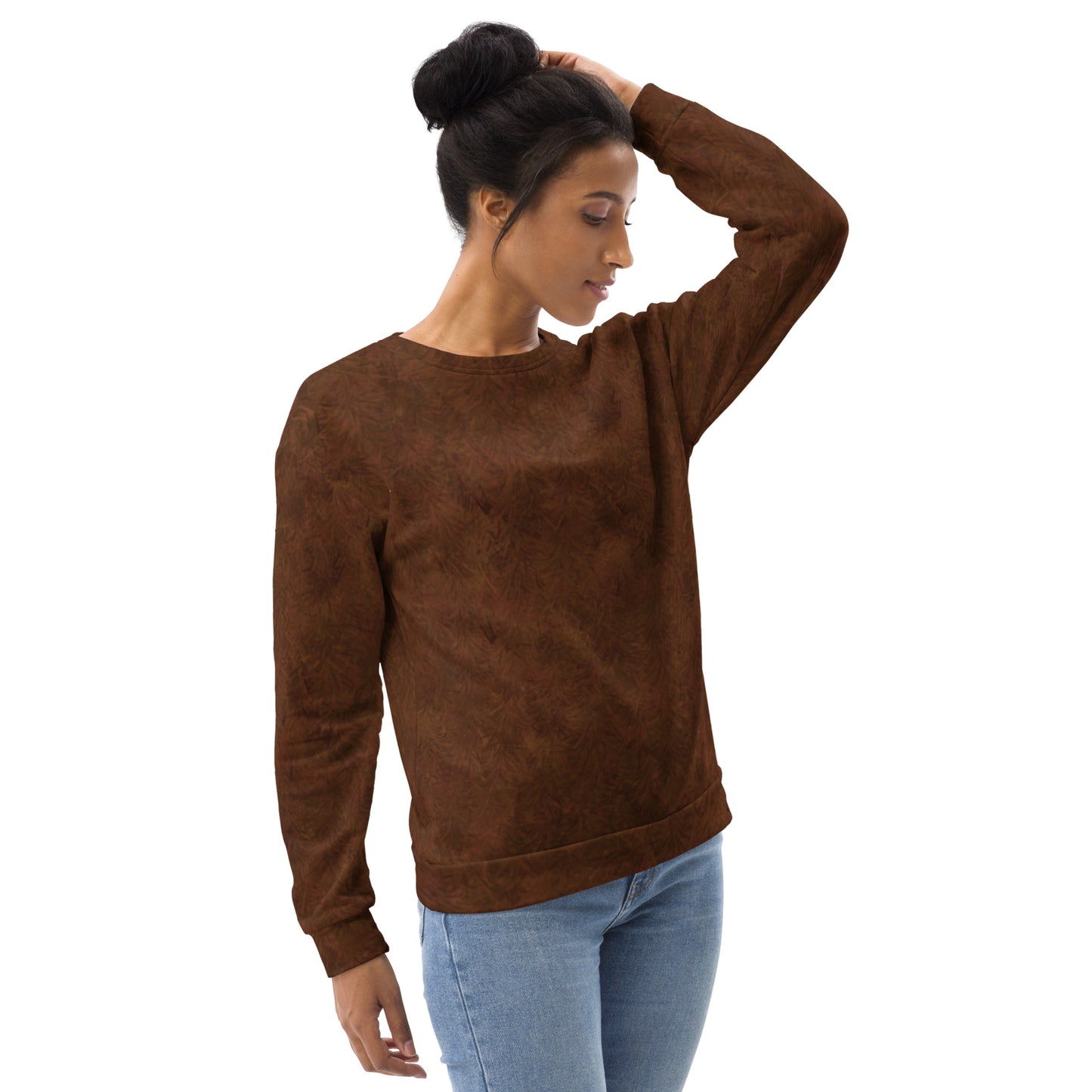 Brown Fur Print Unisex Sweatshirt