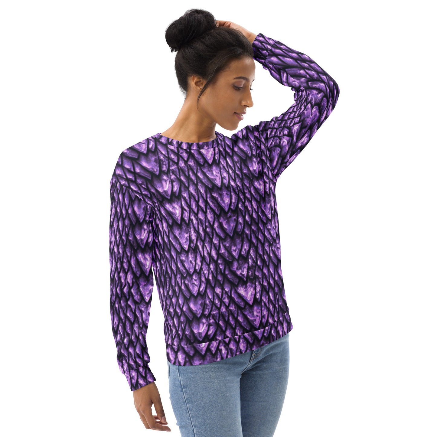 Amethyst Dragon Scale Unisex Sweatshirt