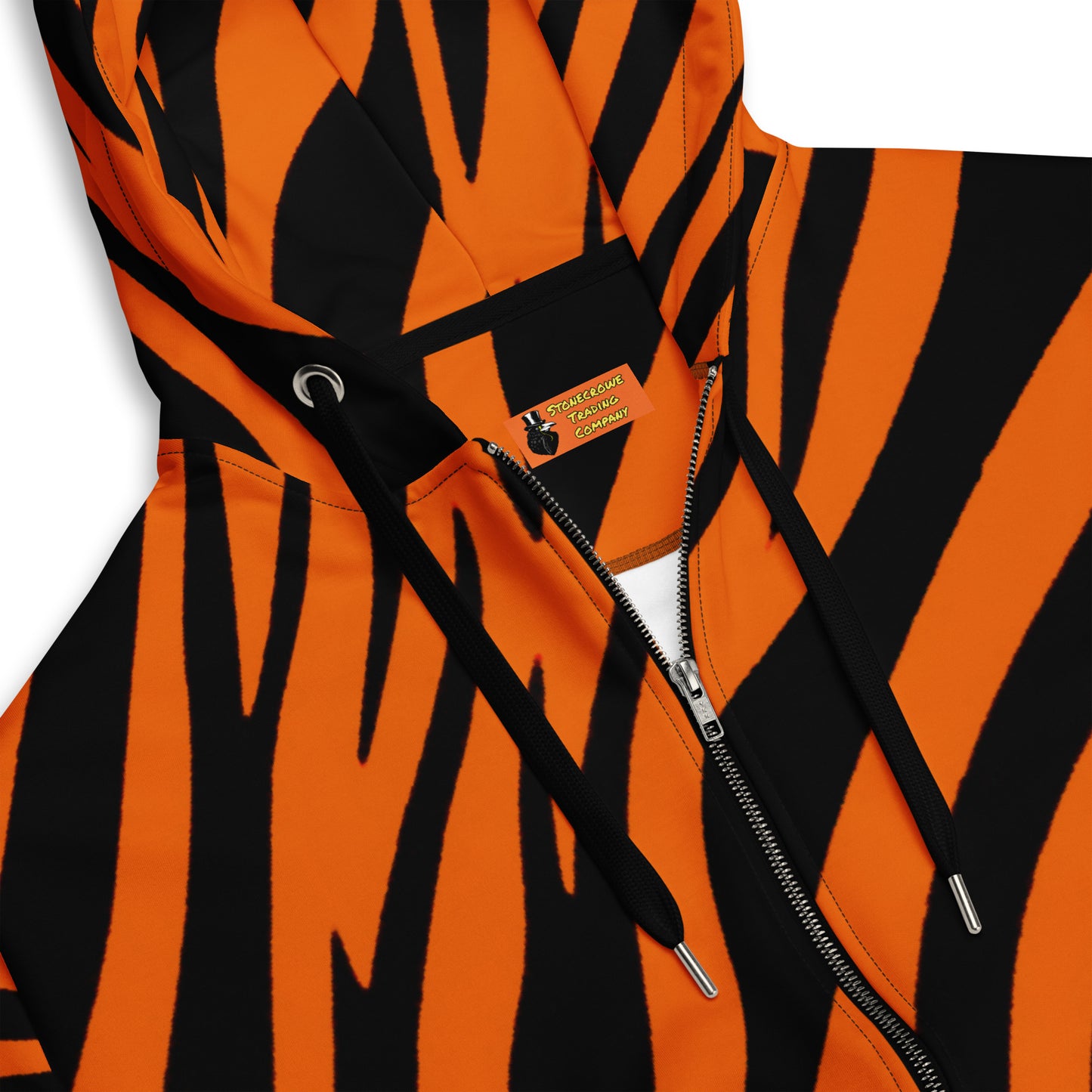 Tiger Stripe Unisex Zip Hoodie