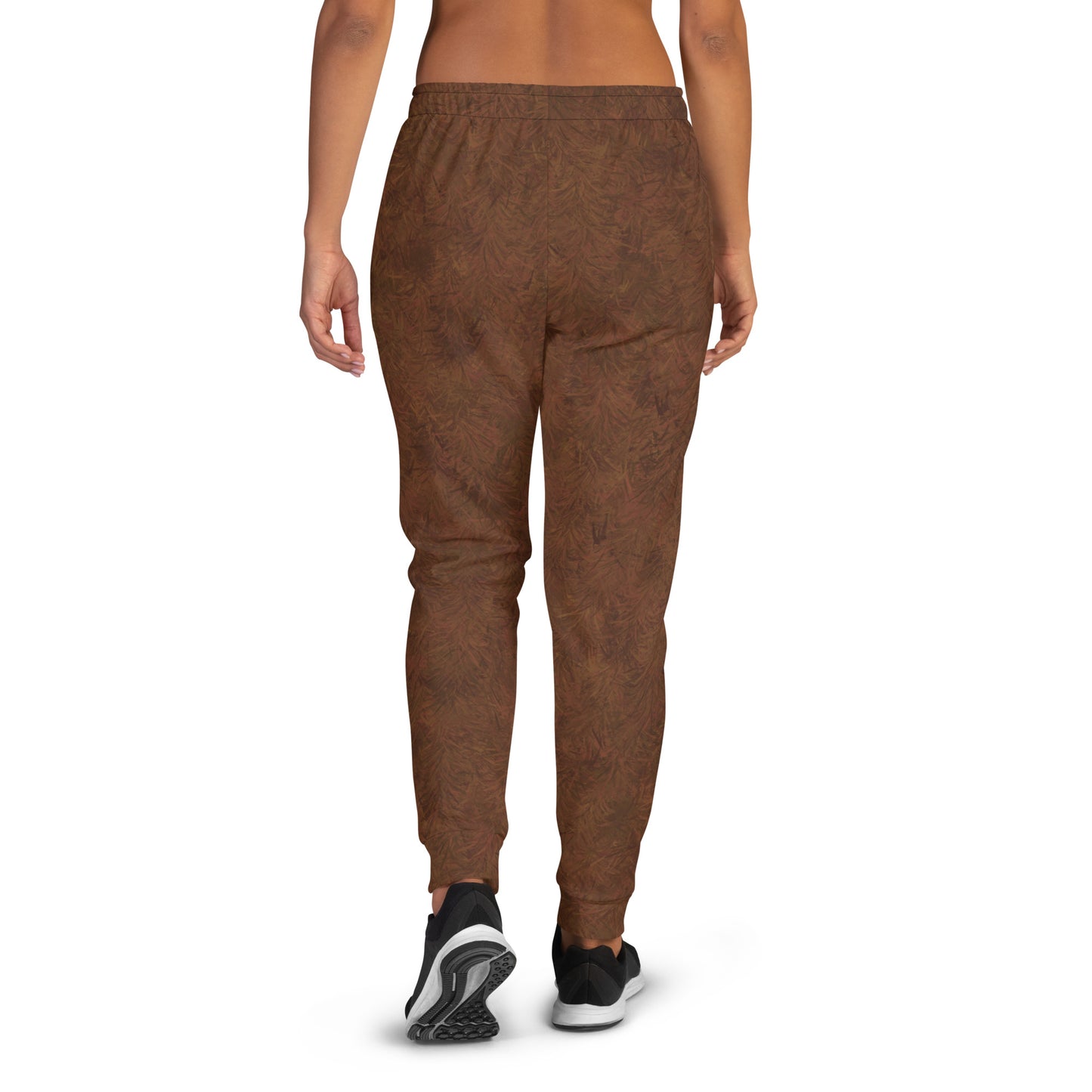 Brown Fur Print Women's Slim Fit Joggers