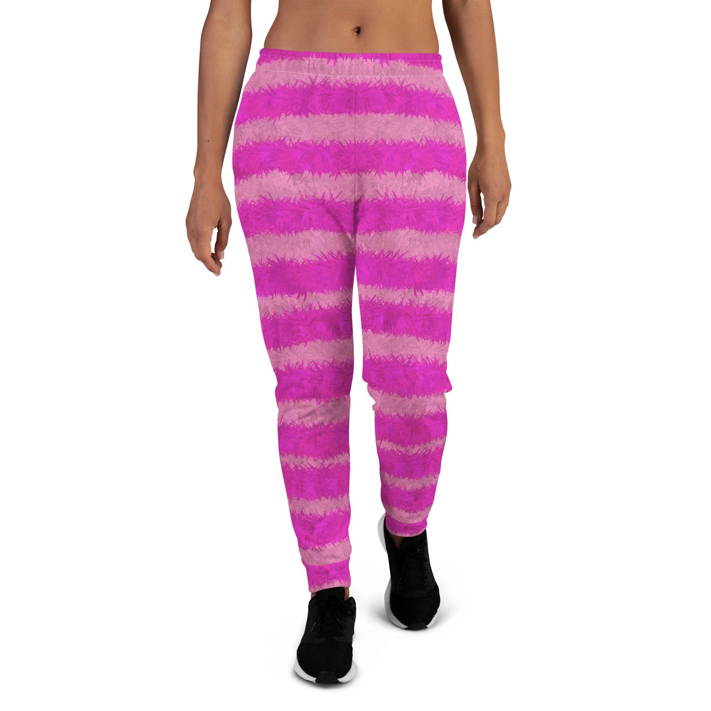 Cheshire Cat Inspired Fur Print Women's Slim Fit Joggers