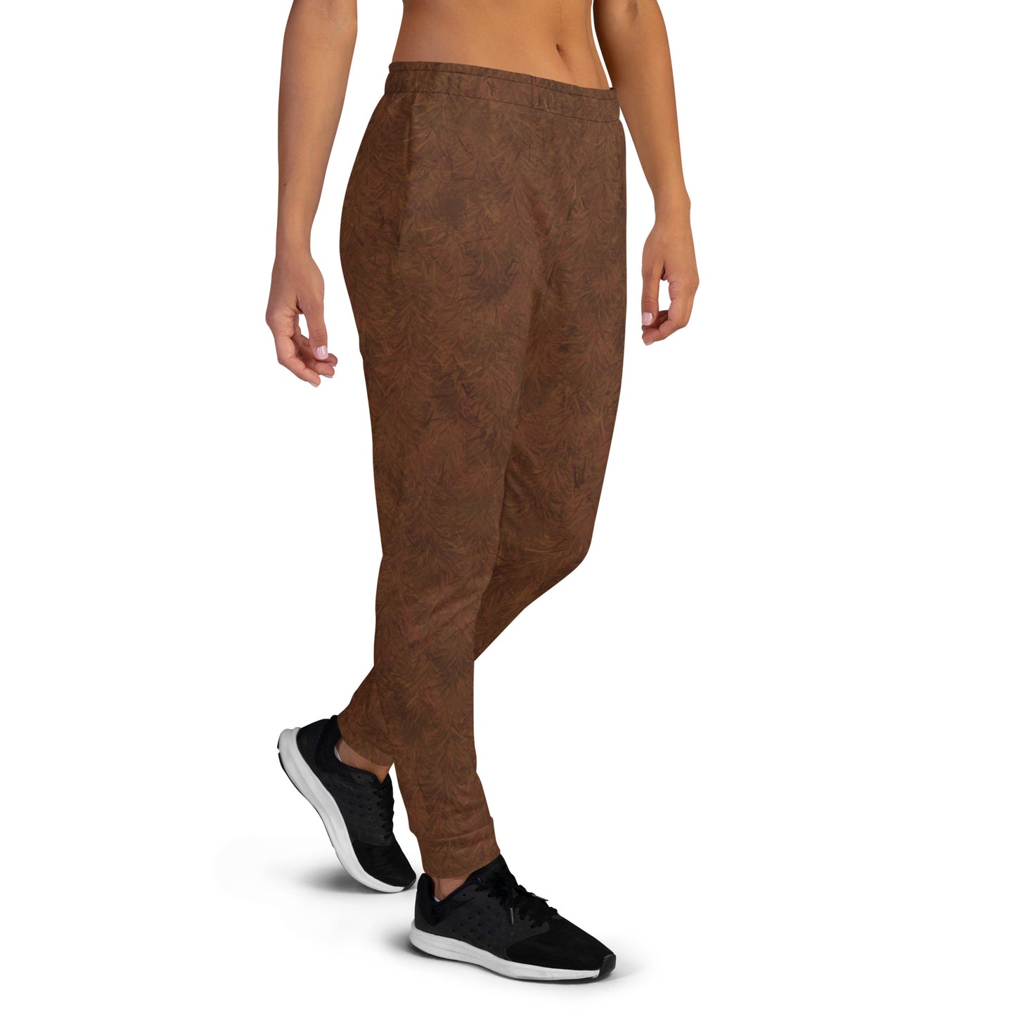 Brown Fur Print Women's Slim Fit Joggers