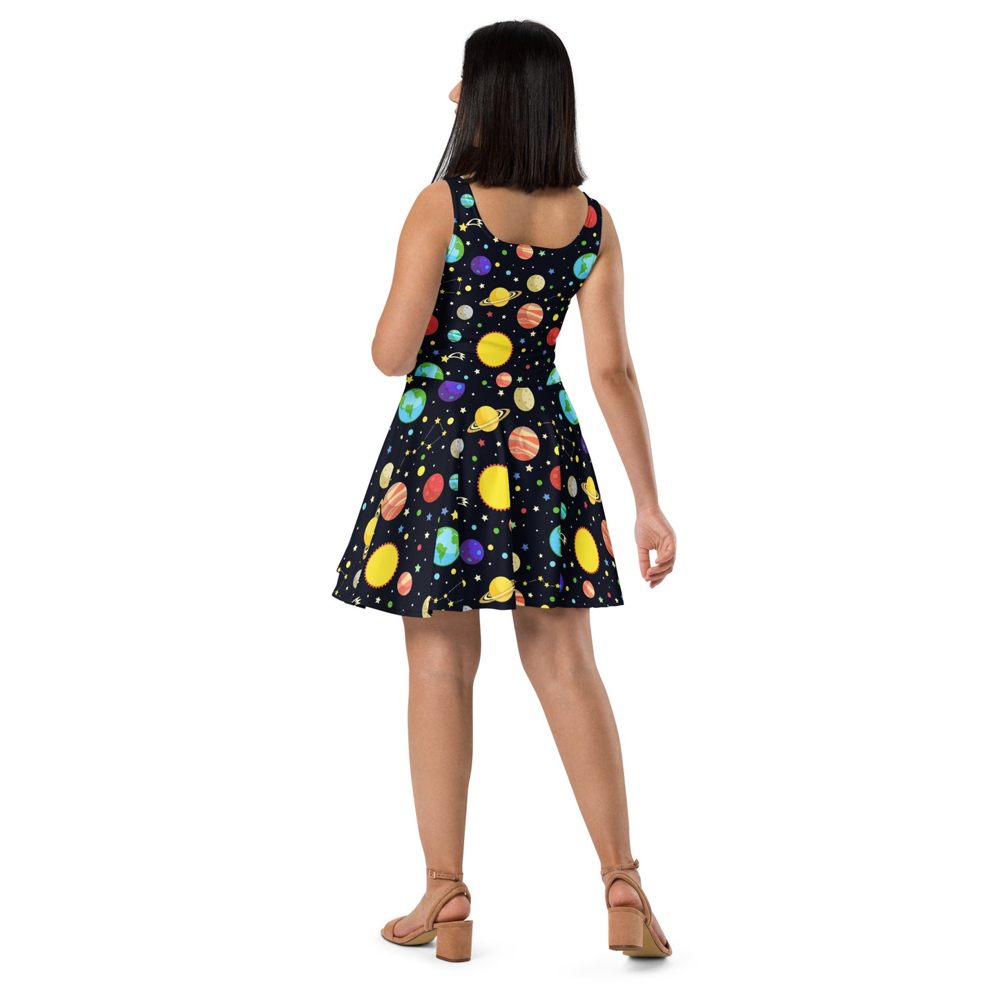 Solar System Sleeveless Skater Dress