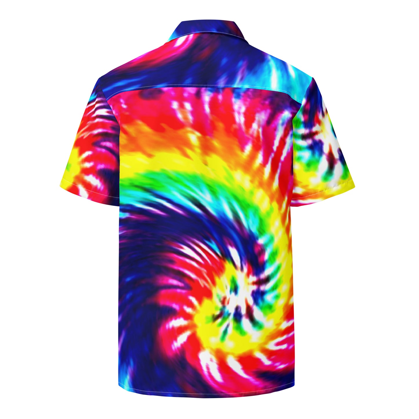 Tie Dye Swirl Unisex Button Shirt