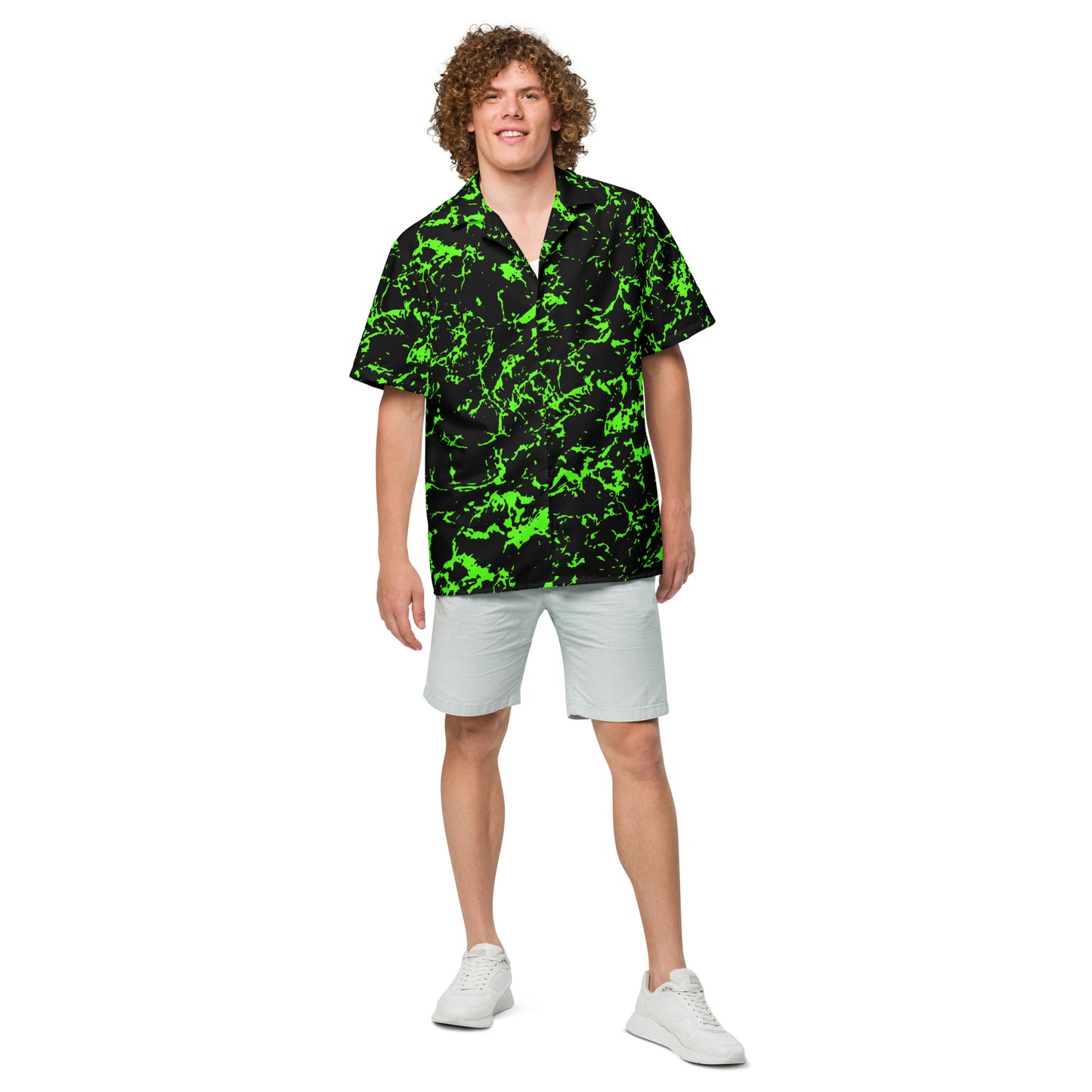 Green Water Camo Unisex Button Shirt