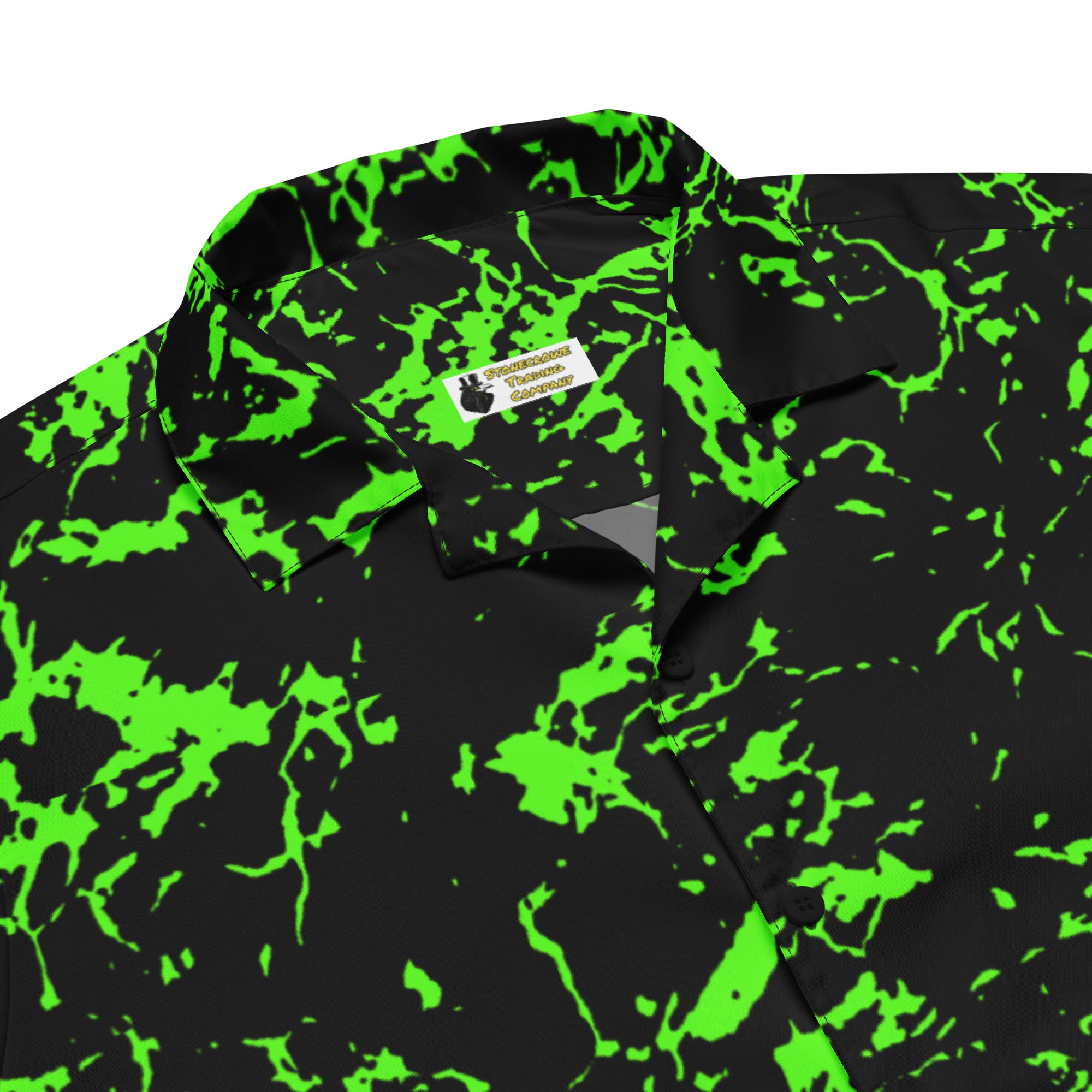 Green Water Camo Unisex Button Shirt