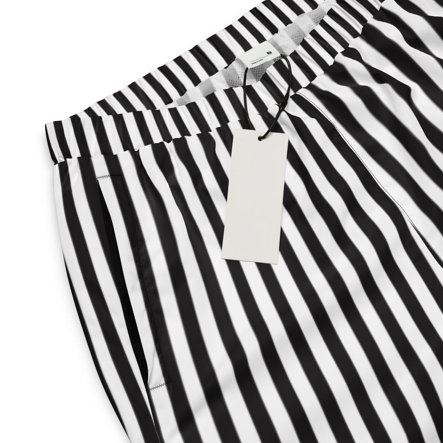 Black and White Stripe Unisex track pants