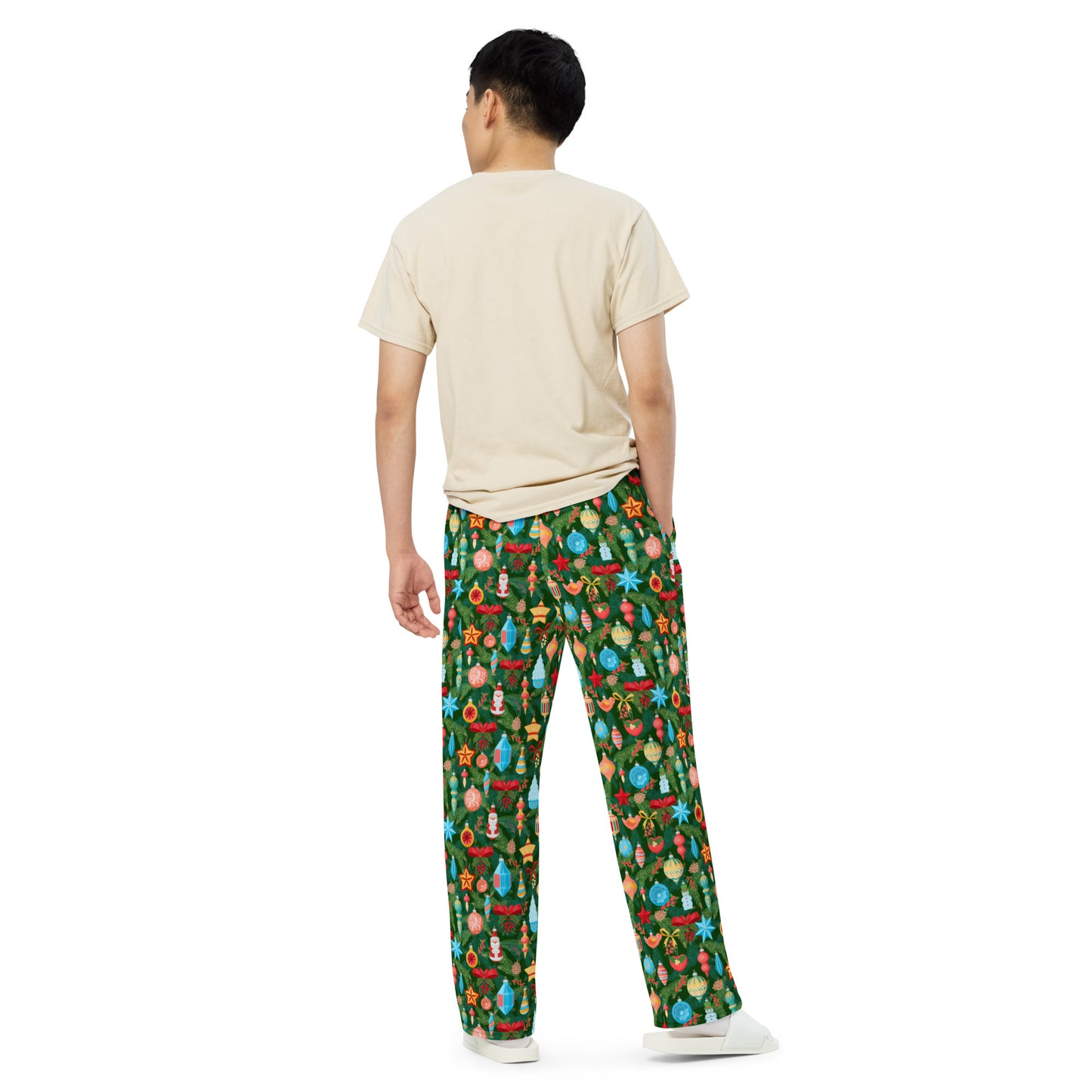 Decorated Tree Unisex Wide-Leg Pants