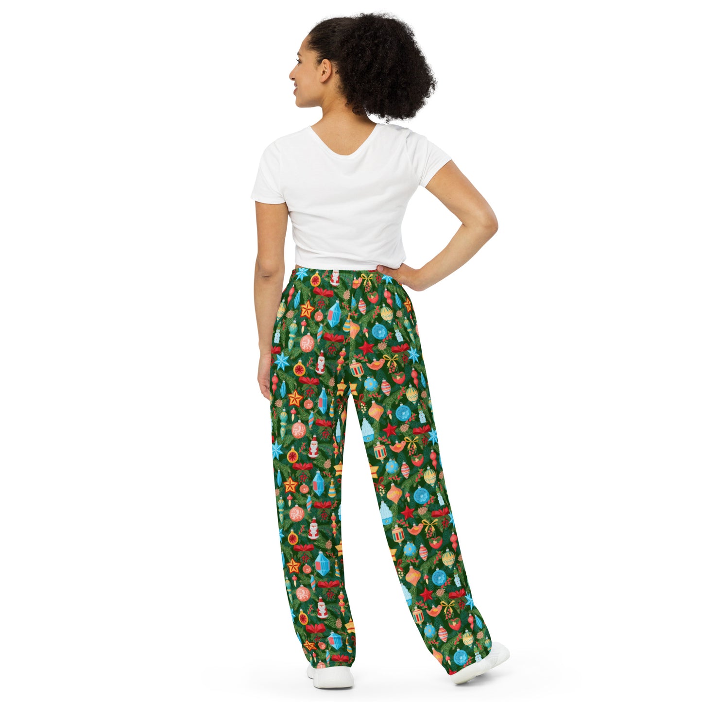 Decorated Tree Unisex Wide-Leg Pants