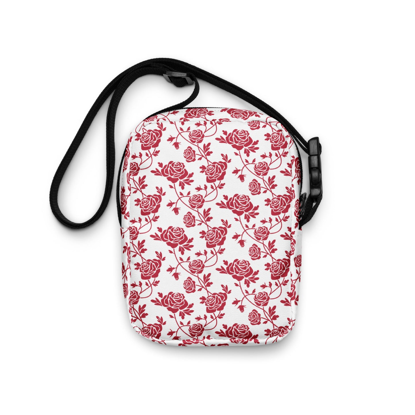 Red Roses Utility Crossbody Bag