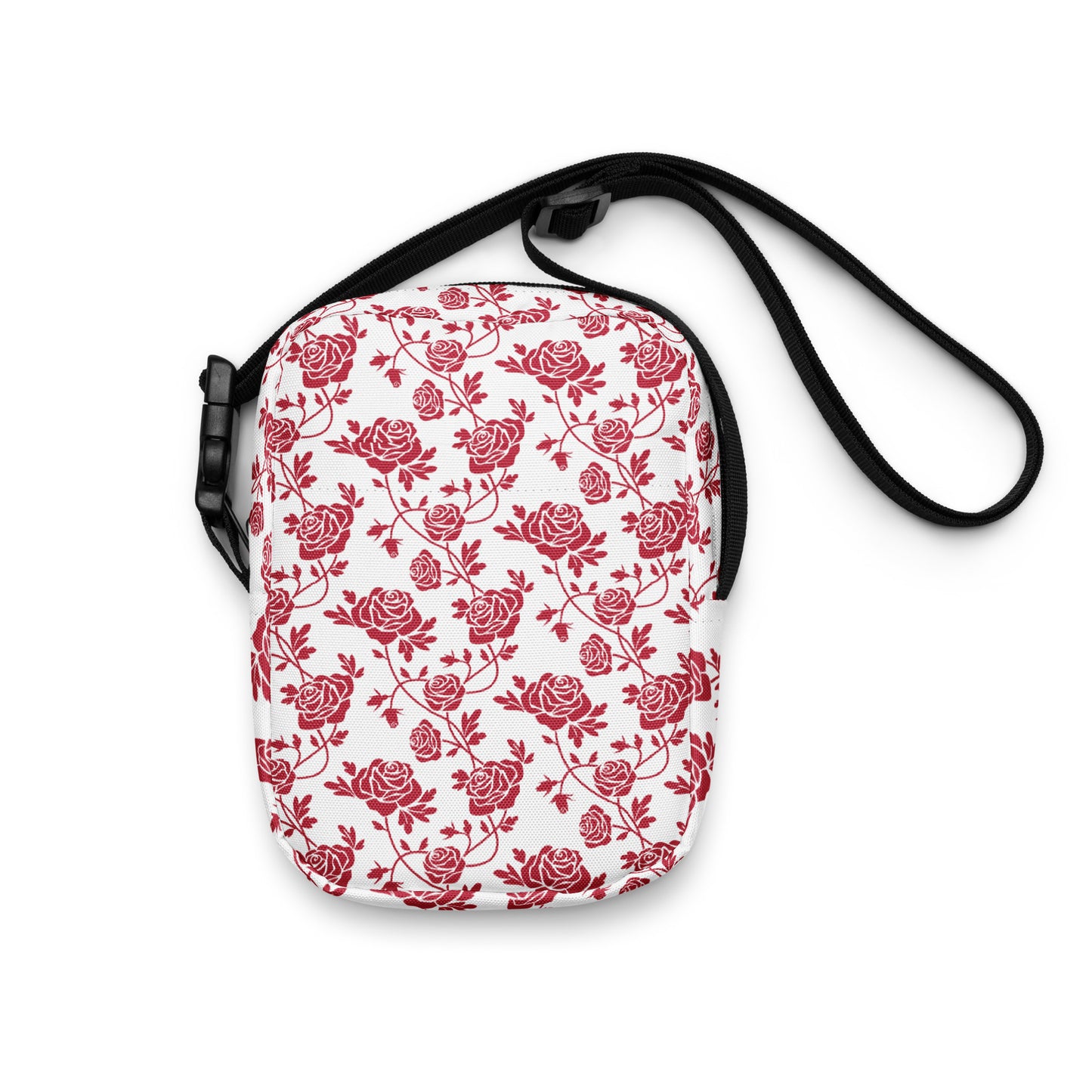 Red Roses Utility Crossbody Bag