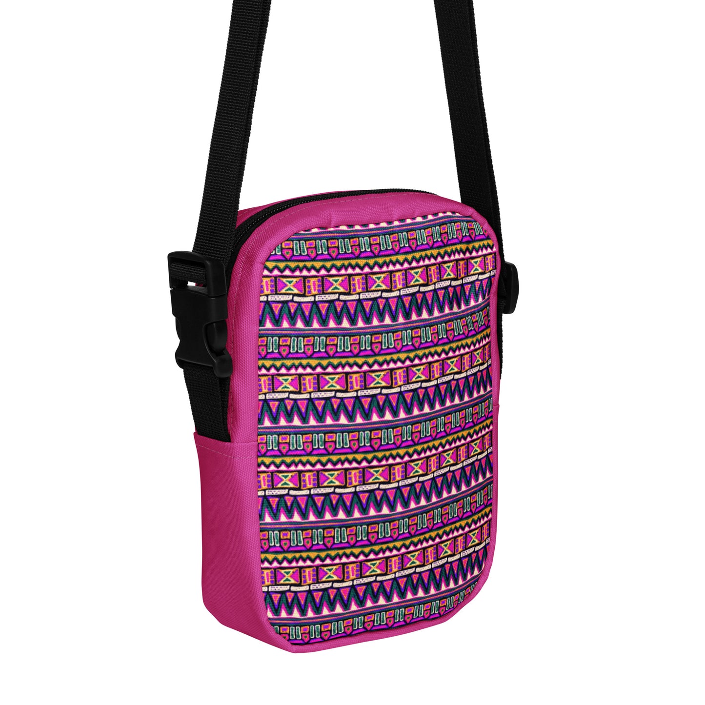 Native American Inspired Pattern Utility Crossbody Bag