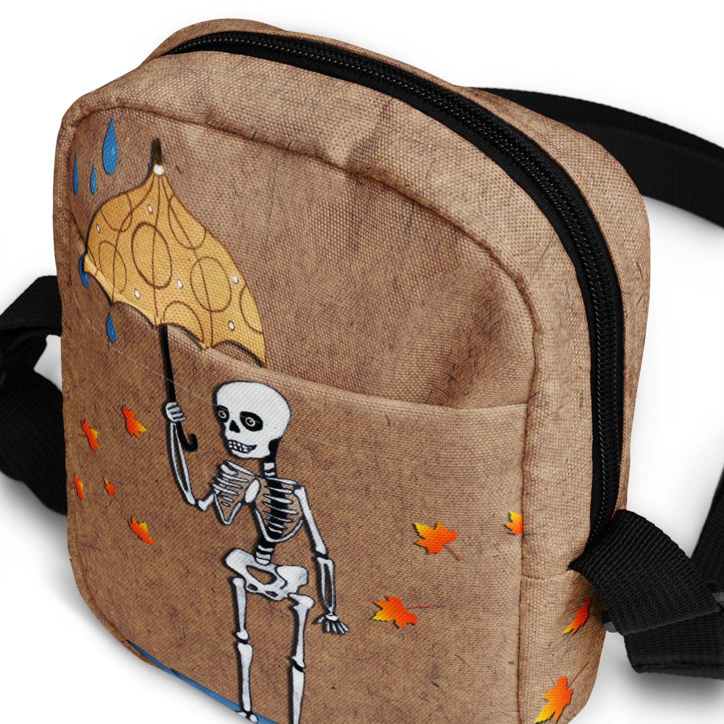 Autumn Skeleton Utility Crossbody Bag