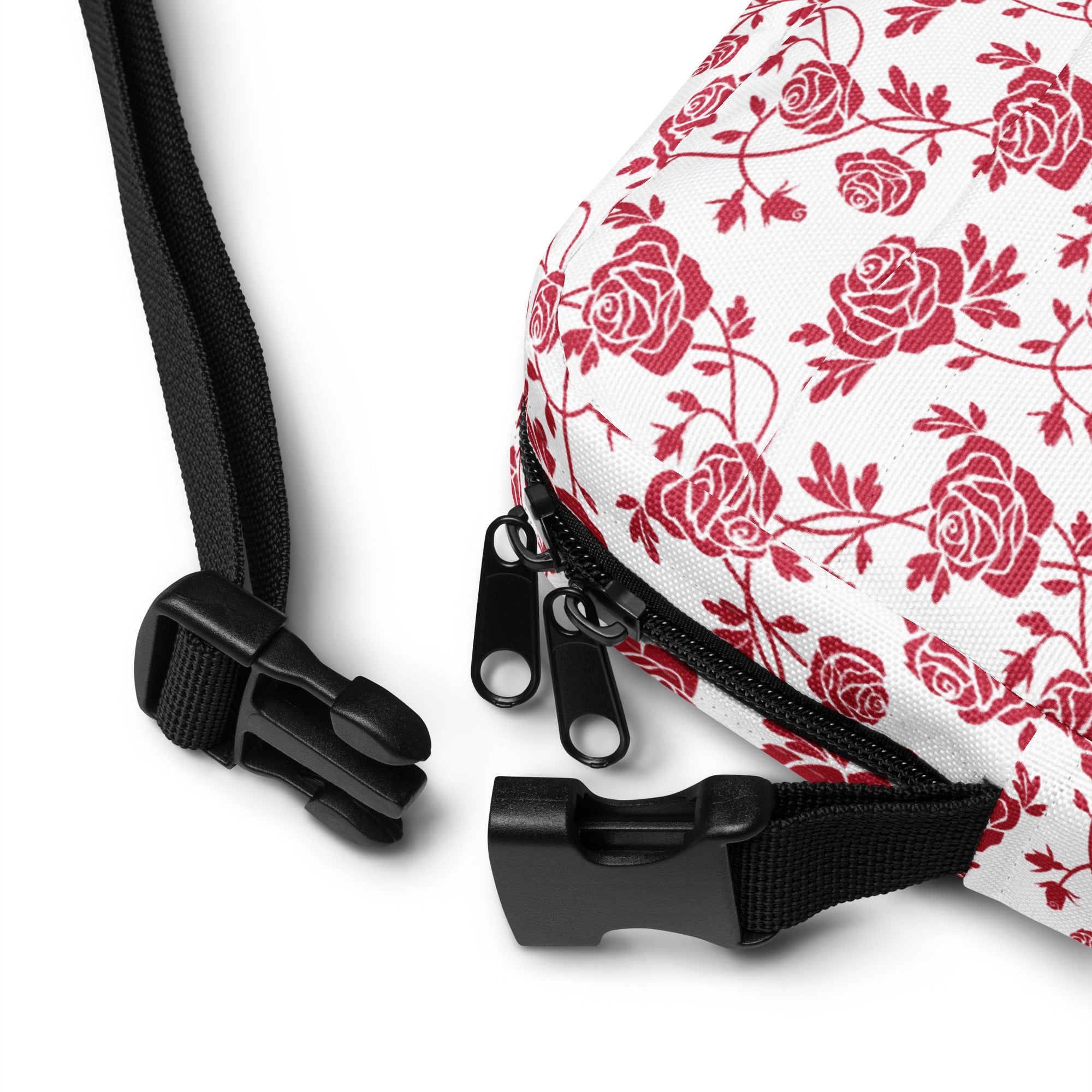 Red Roses Utility Crossbody Bag
