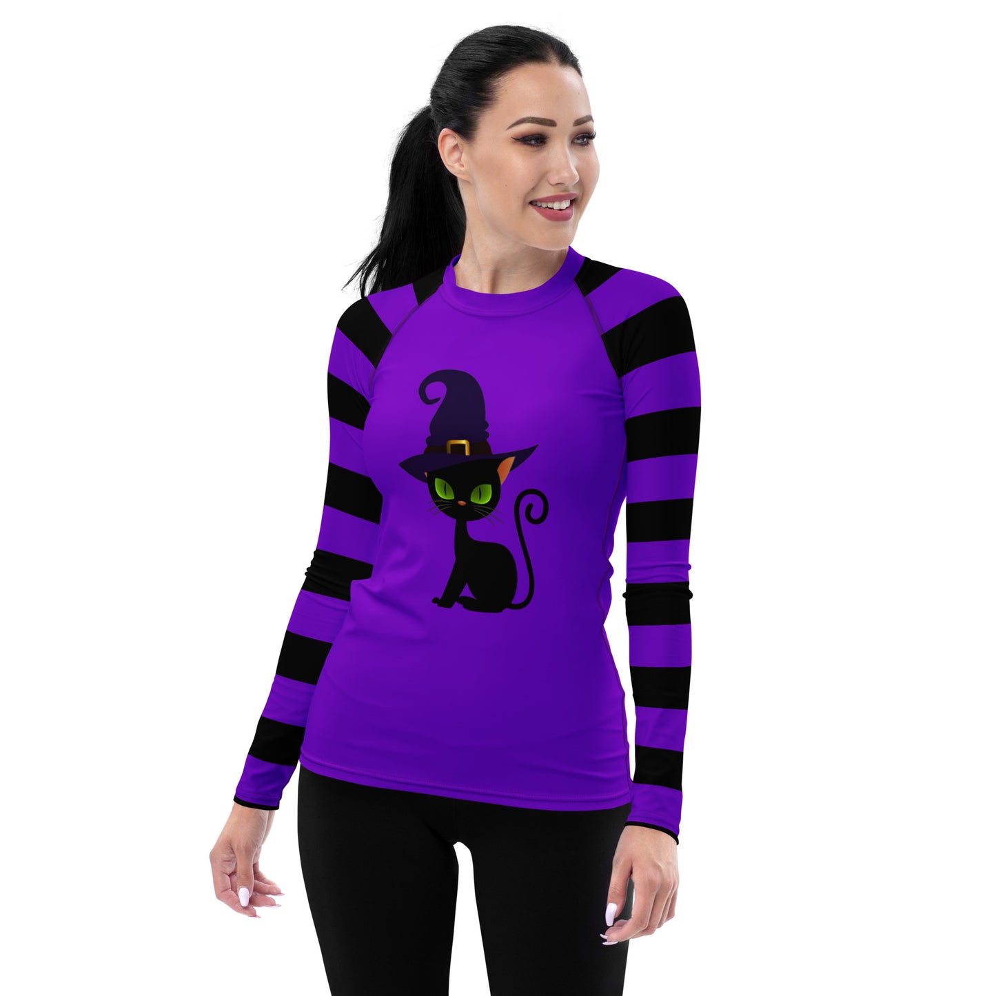 Witchy Kitty Women's Rash Guard