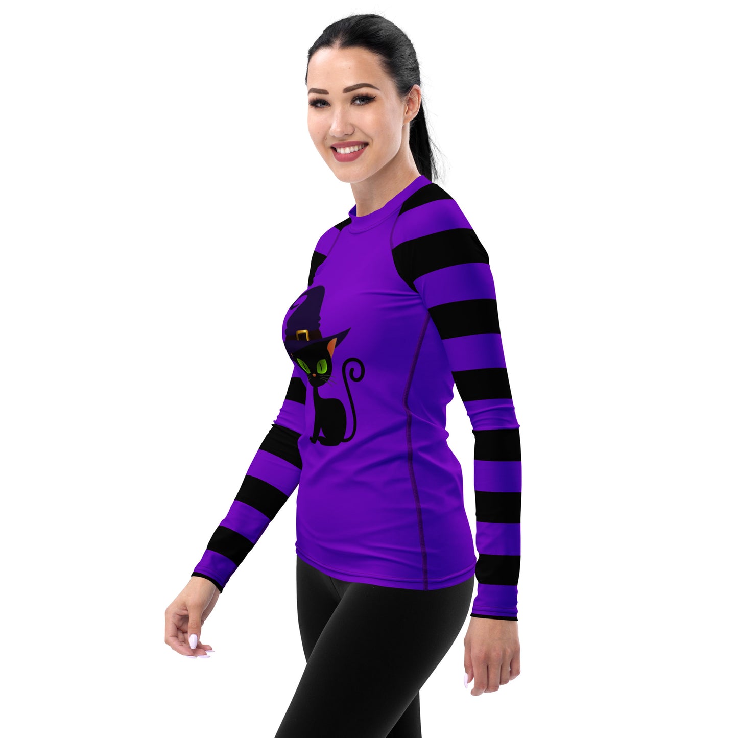 Witchy Kitty Women's Rash Guard