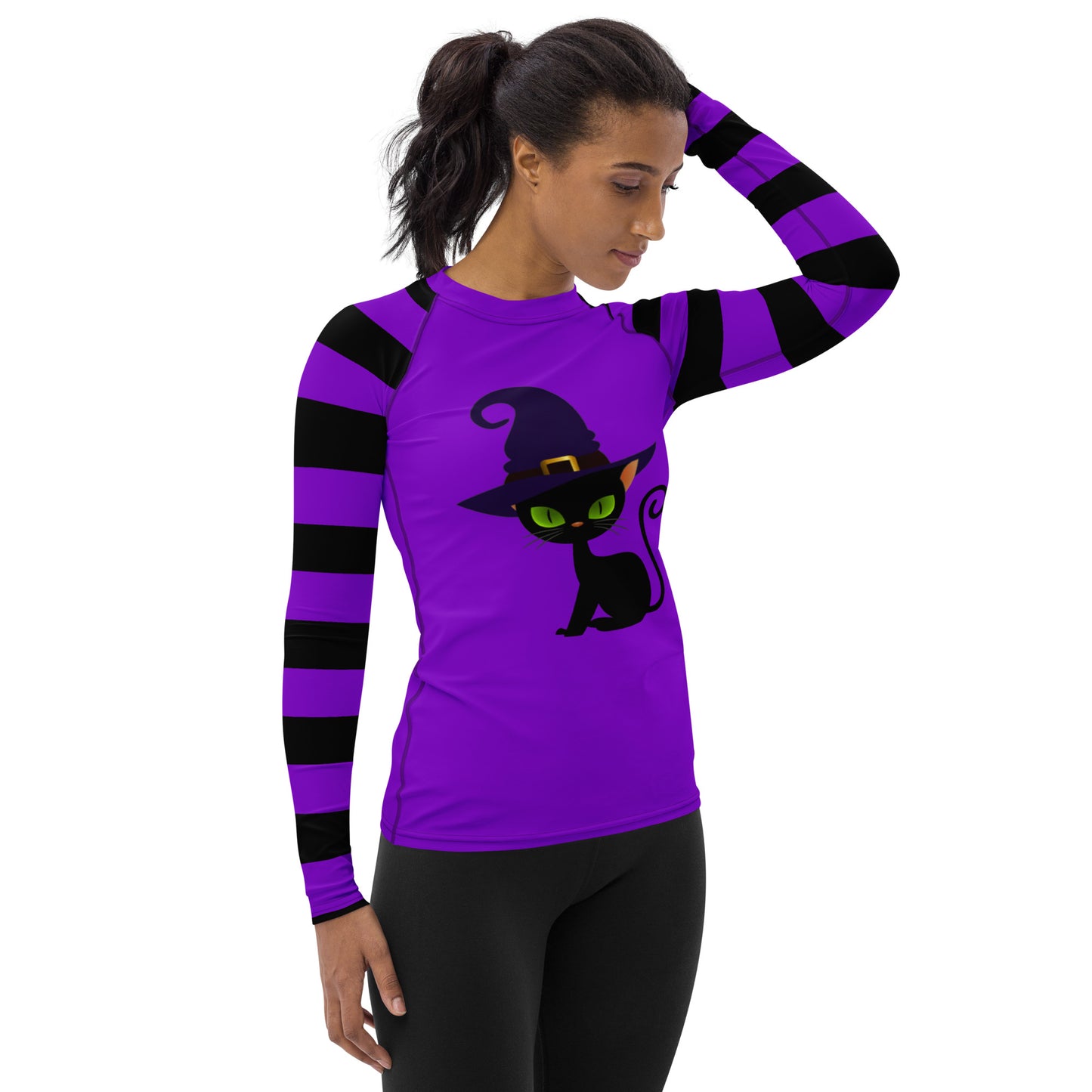 Witchy Kitty Women's Rash Guard