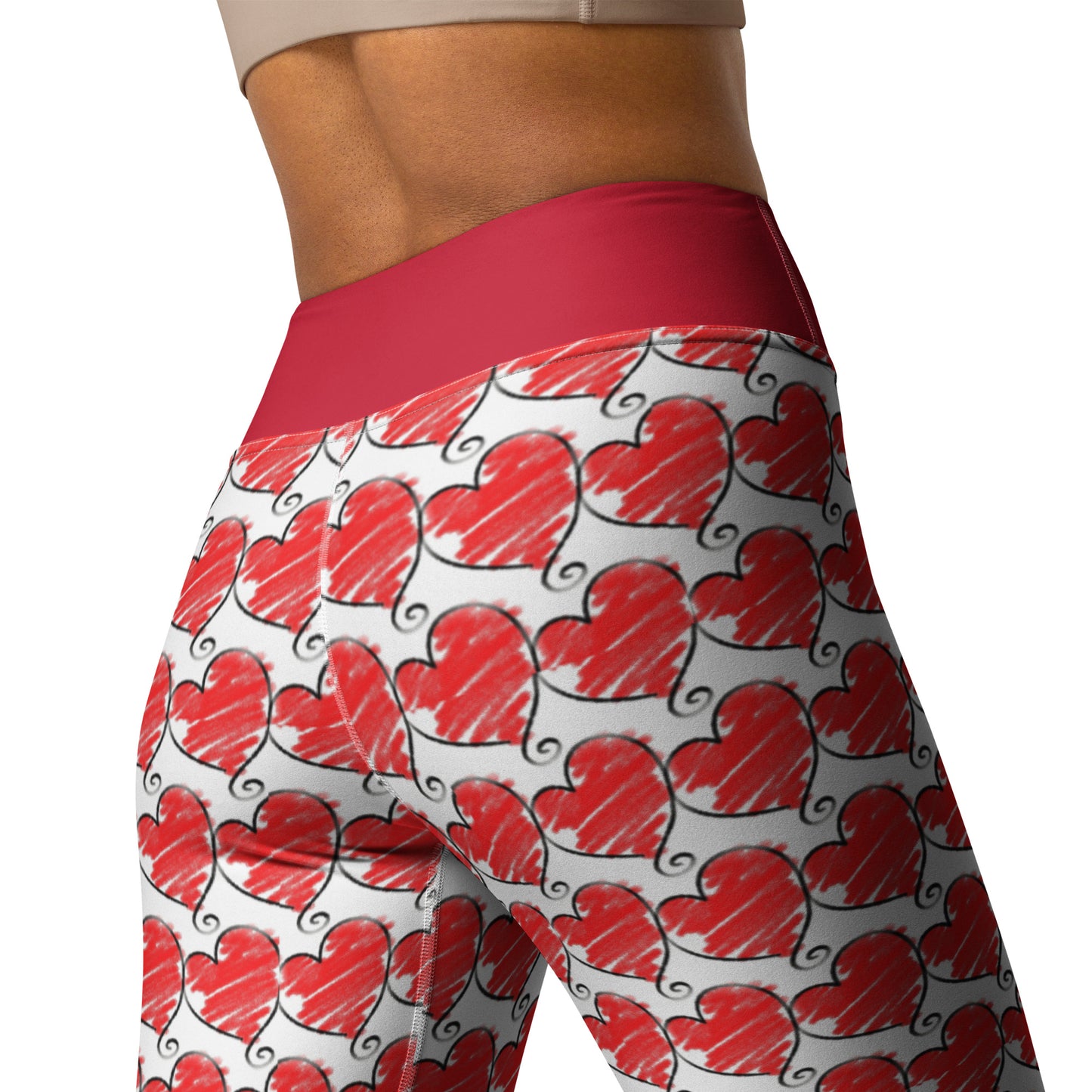 Hearts Yoga Leggings