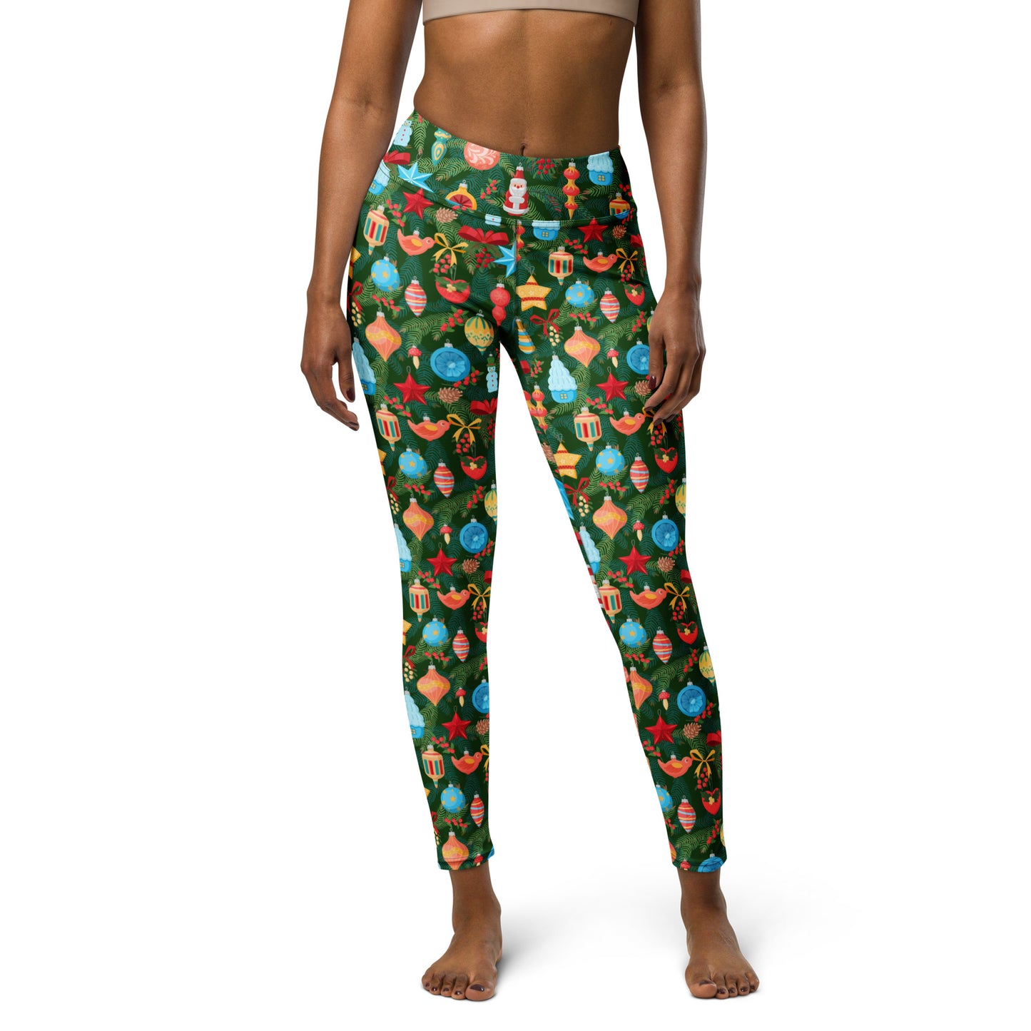 Decorated Tree Yoga Leggings